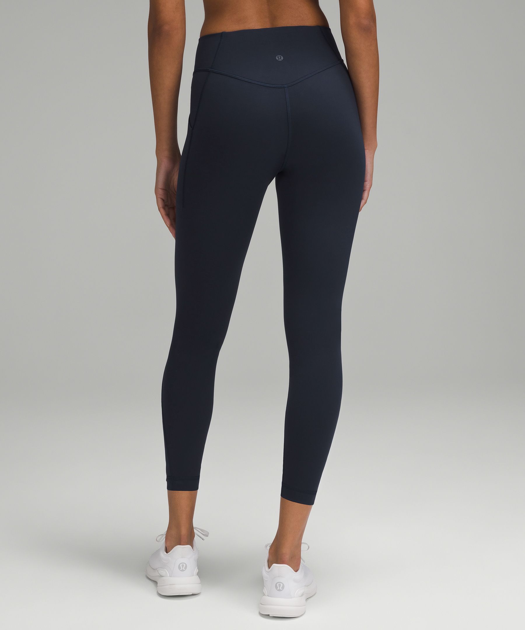 Shop Lululemon Wunder Under Smoothcover Leggings With Pockets 25"