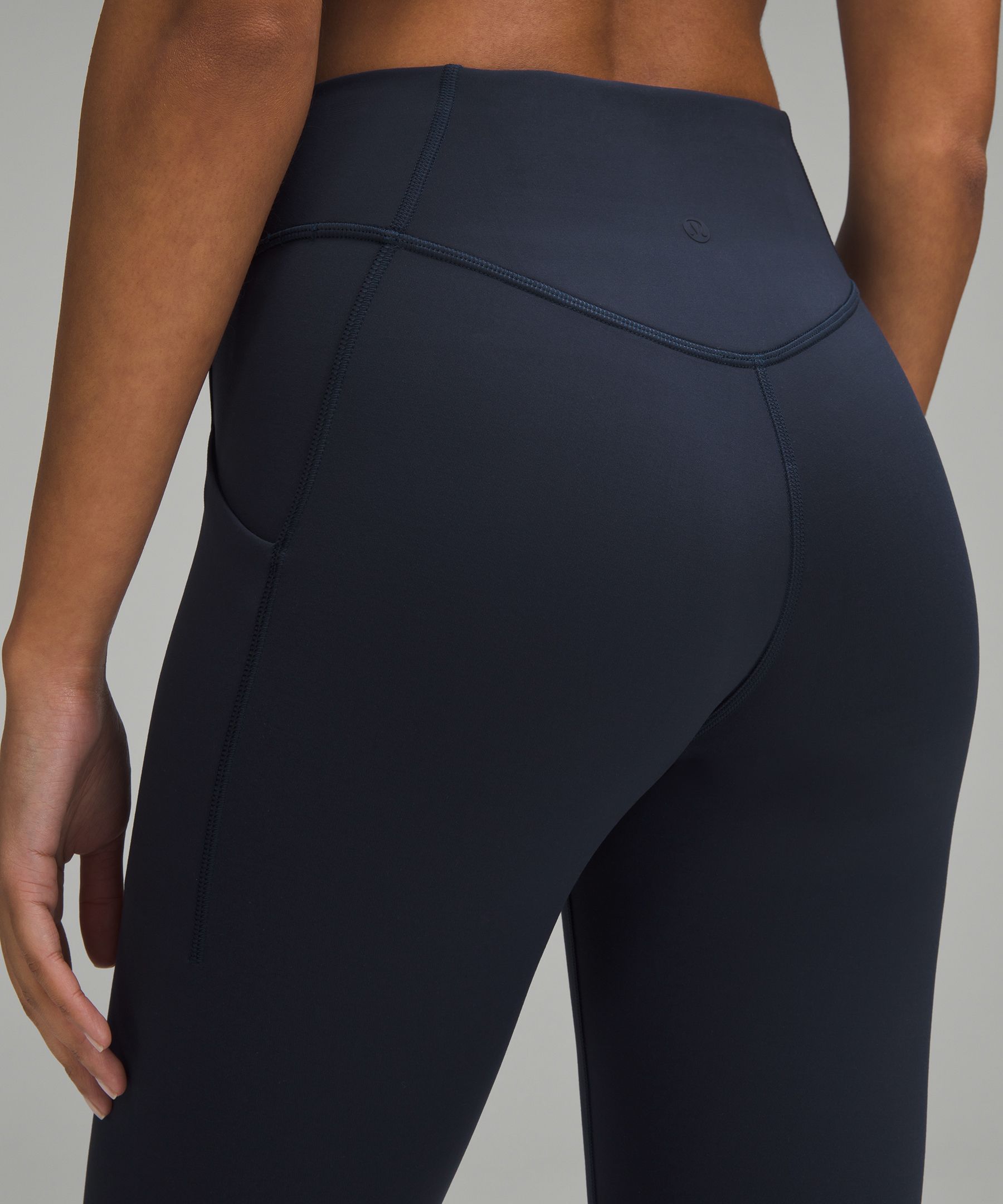 Shop Lululemon Wunder Under Smoothcover Leggings With Pockets 25"