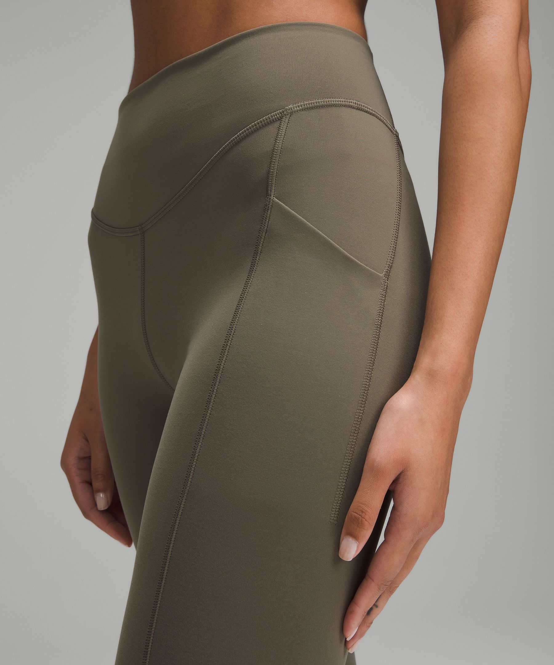 Shop Lululemon Wunder Under Smoothcover Leggings With Pockets 25"