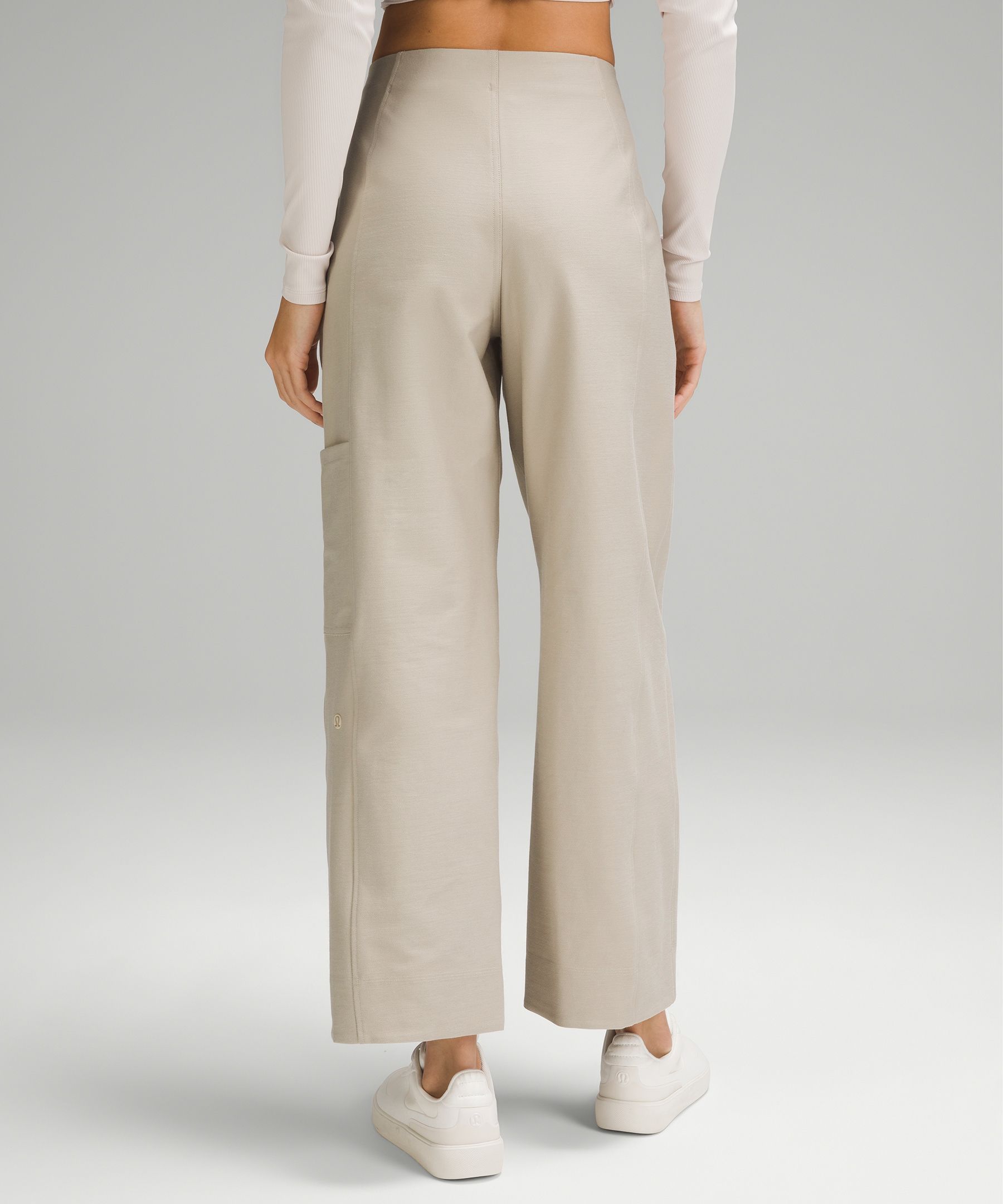 Lululemon Utilitech Cargo Mid-rise Zip-front Pant In Neutral