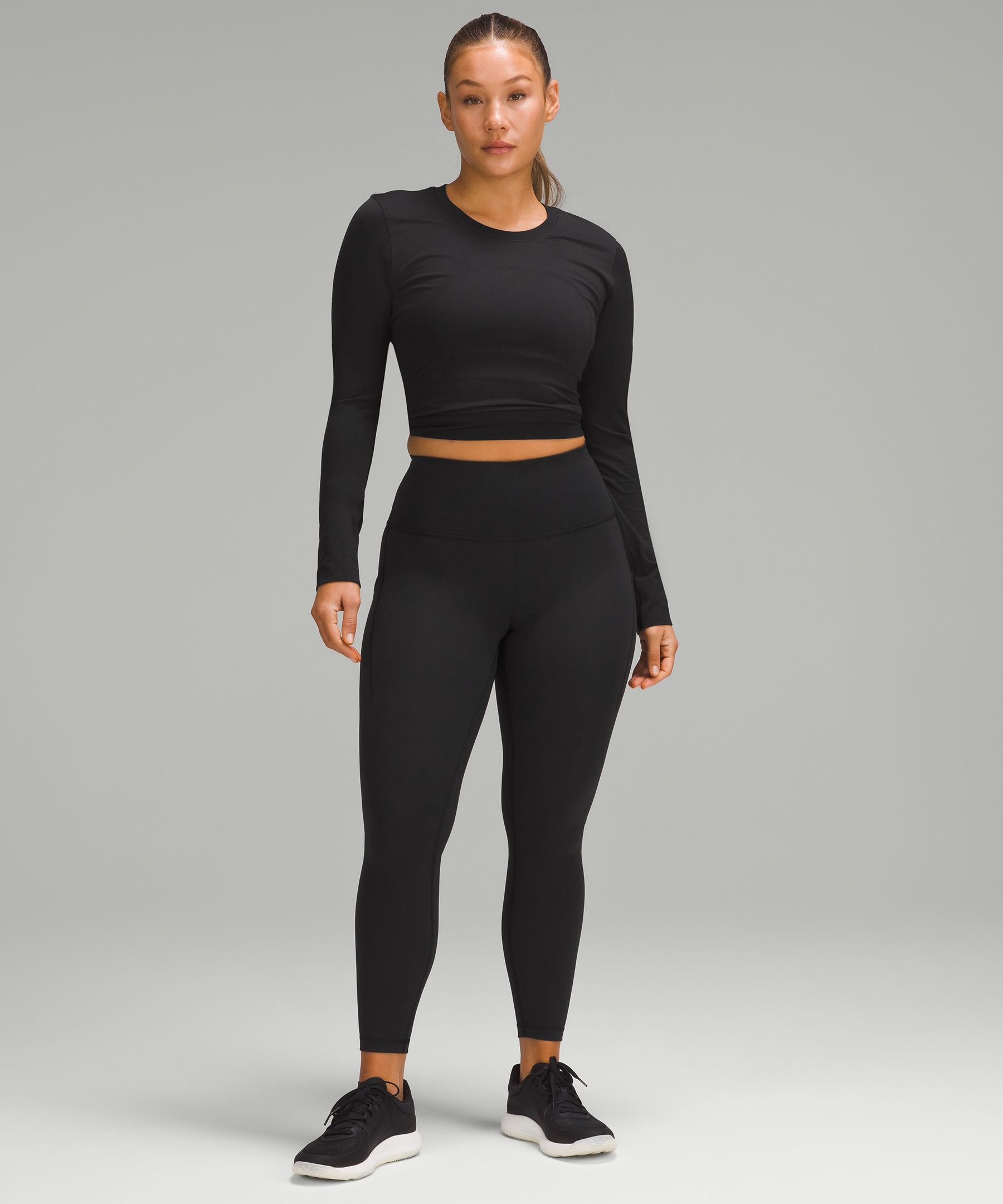 Lululemon Athletica Wunder Train Hi-Rise Tight 25'' (BLK, 12) at   Women's Clothing store