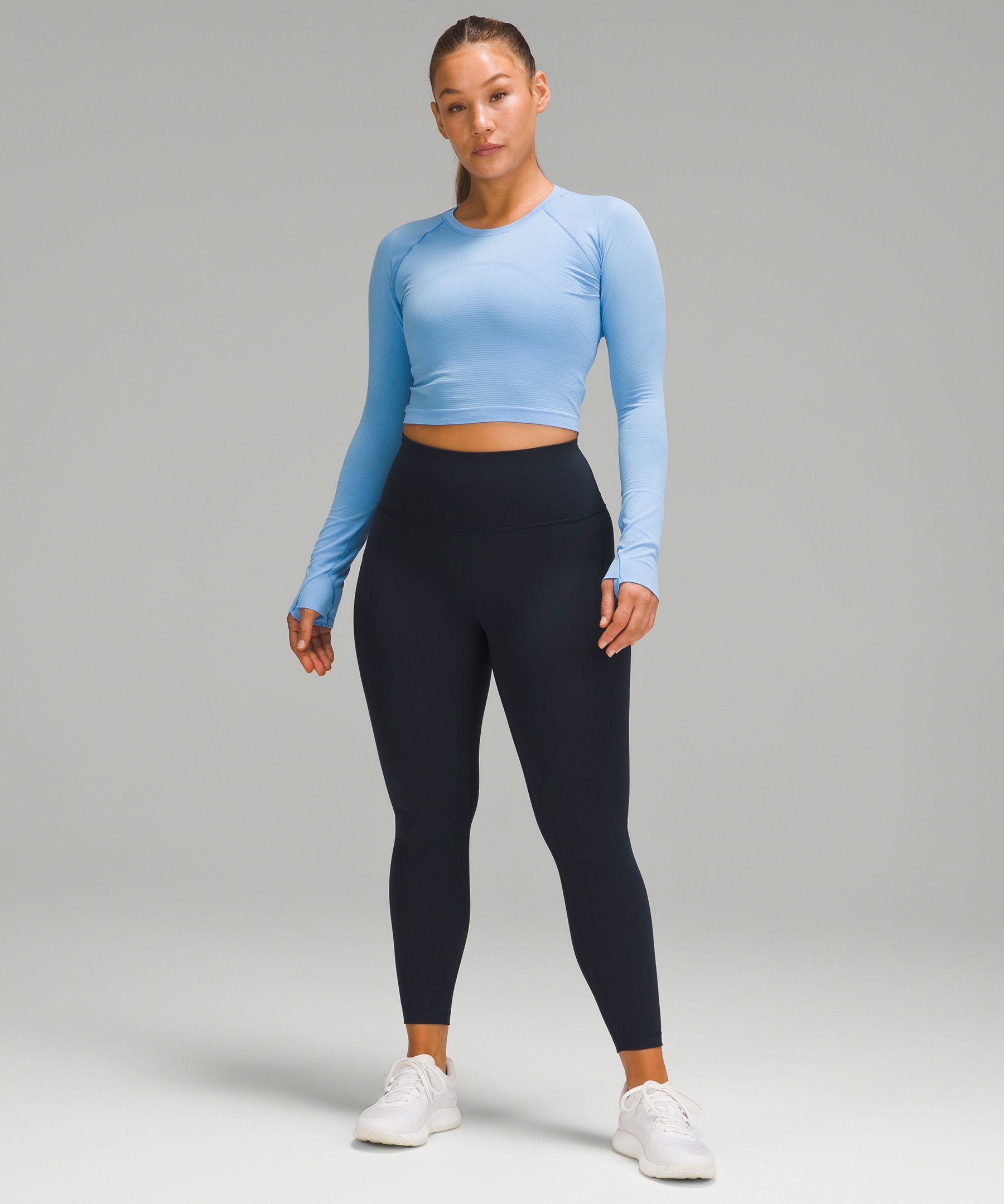 Lululemon Everlux And Mesh Contour Fit Super-high-rise Training