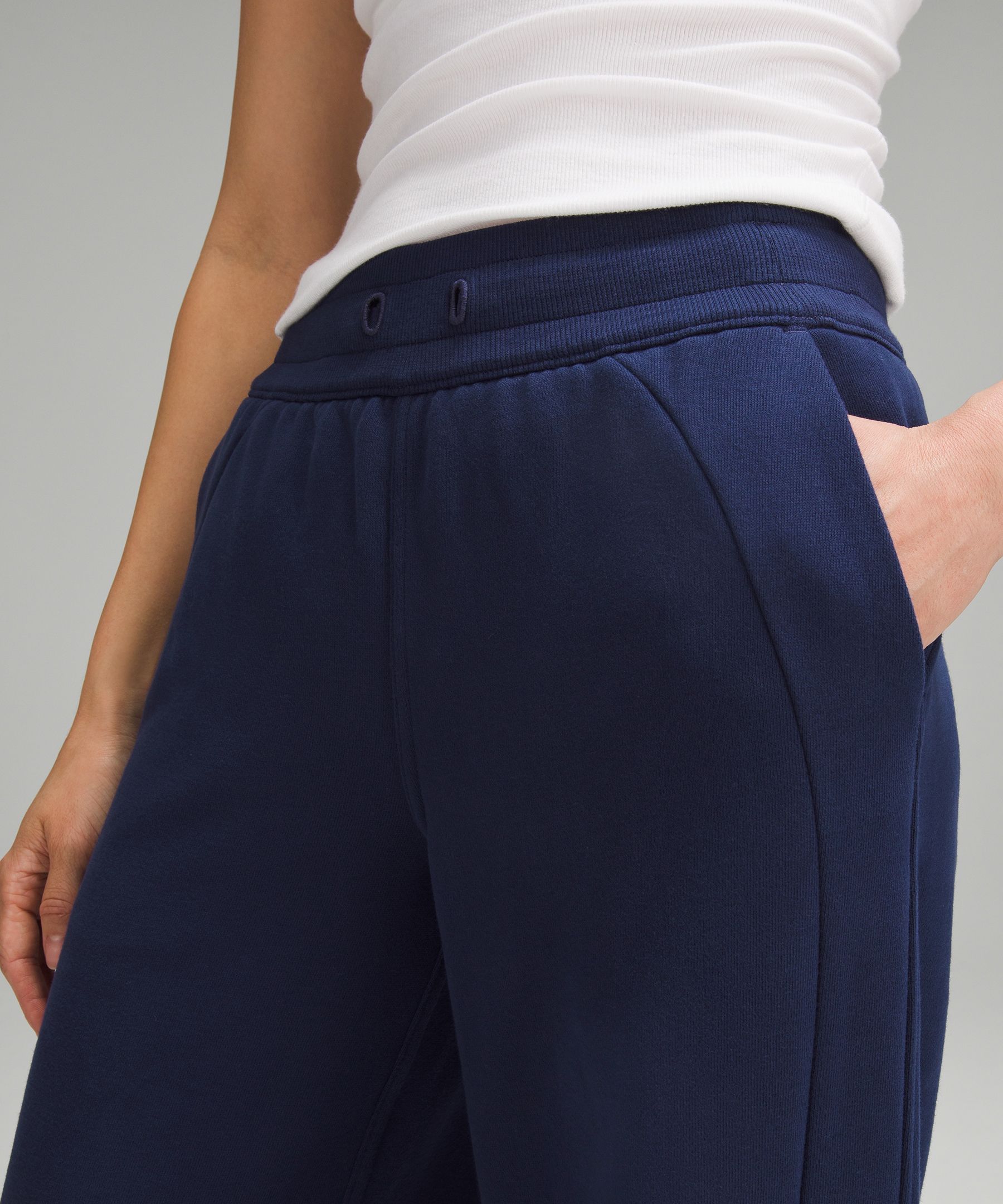 柔らか快適☆ワイド【lululemon】Scuba Mid rise Wide Leg Pant