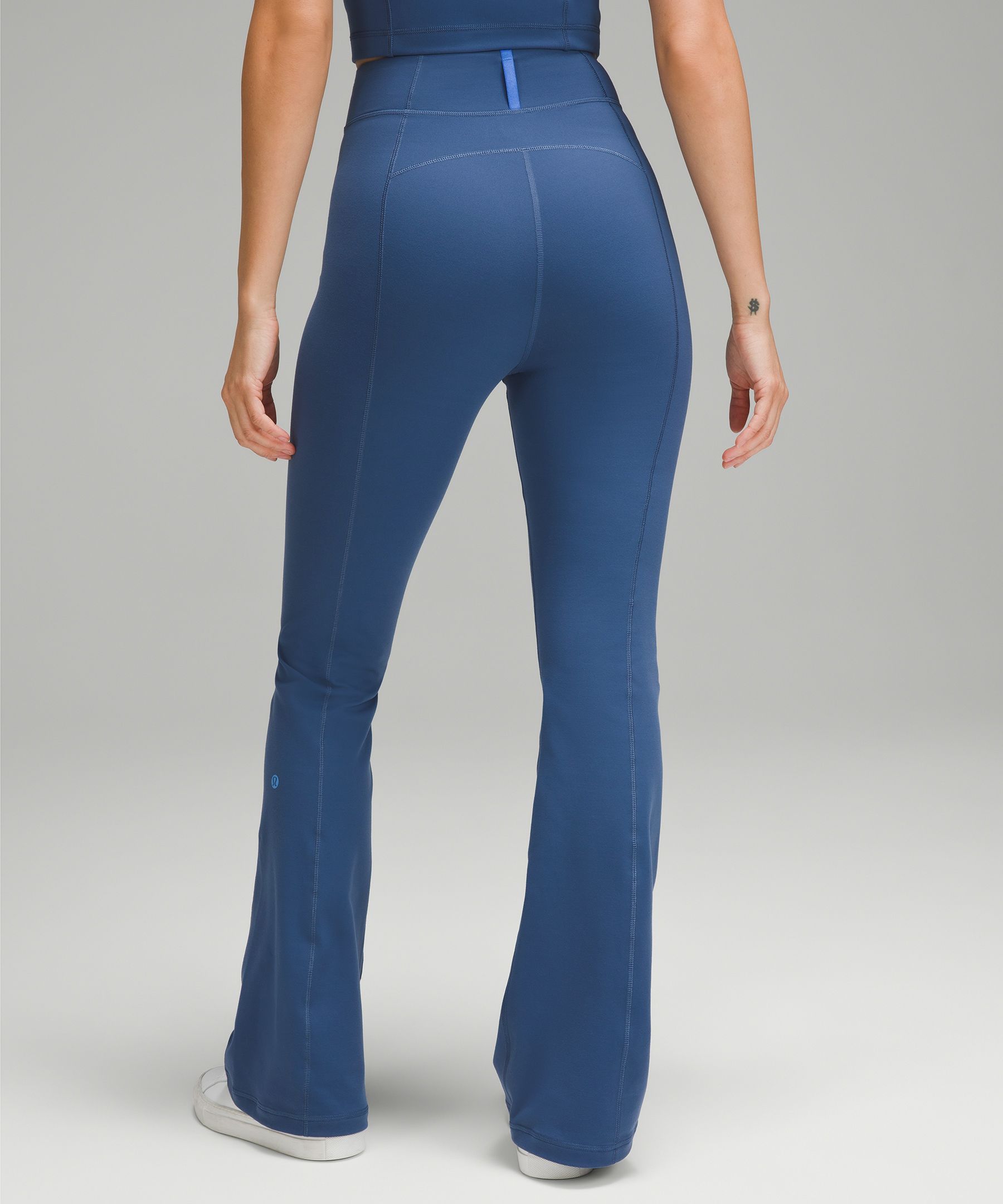 lululemon athletica Define Zip-front High-rise Flared Pants in Blue