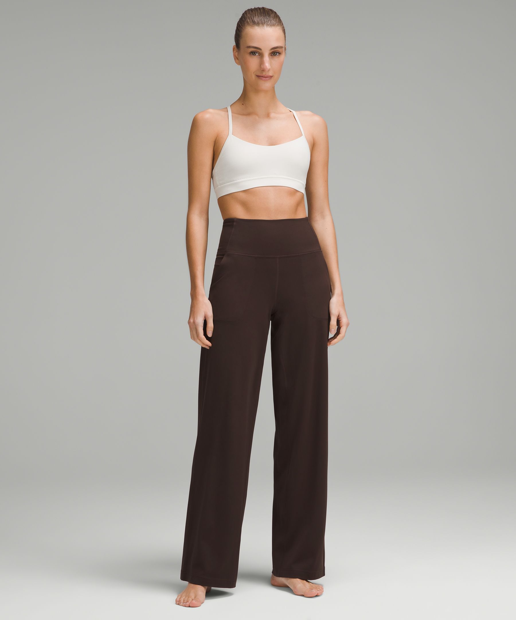 lululemon athletica, Pants & Jumpsuits, Lululemon Align Wide Leg Highrise  Pant 3roasted Brown