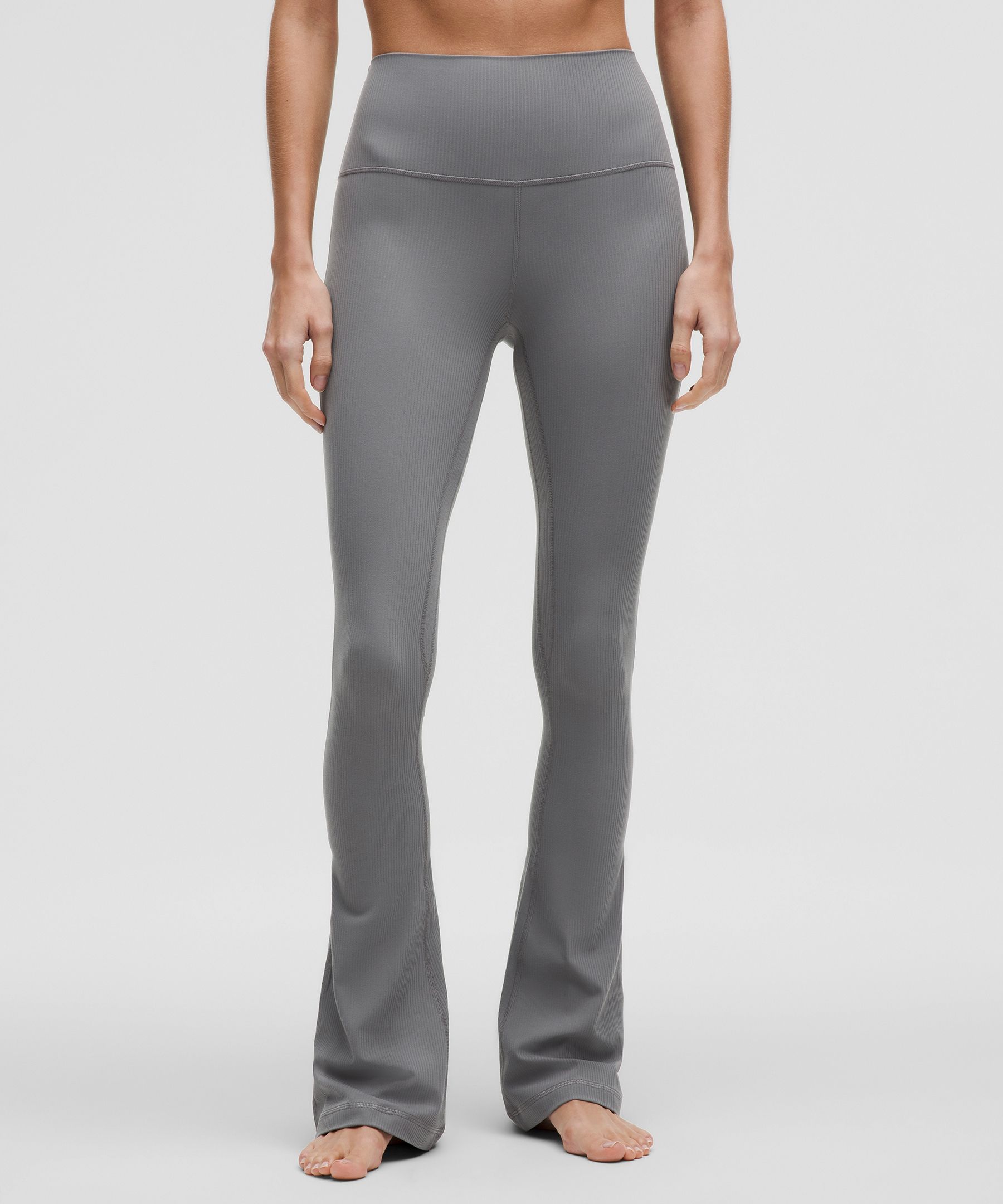 lululemon Align™ High-Rise Ribbed Mini-Flare Pant Regular - Grey