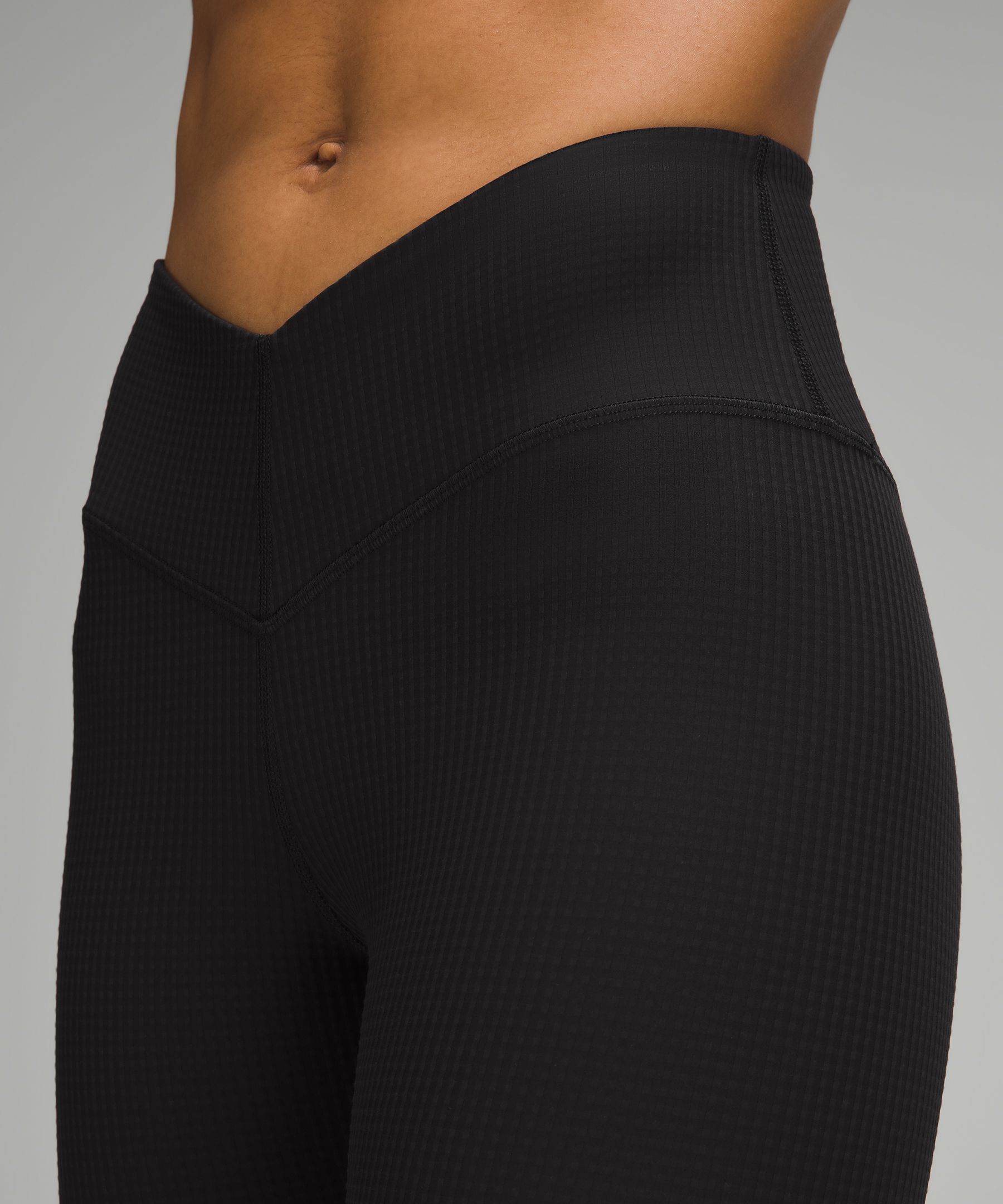 lululemon athletica V-waist Yoga Leggings 25 Grid Texture in