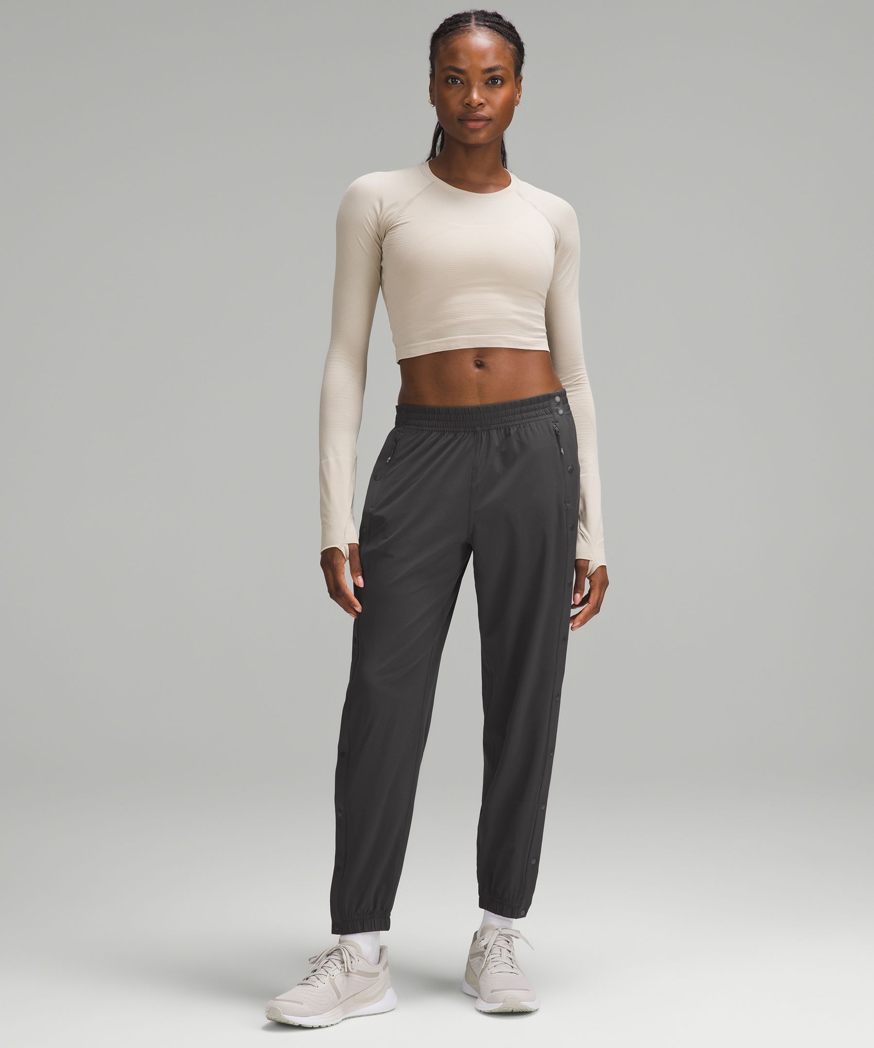 Shop Lululemon Tear-away Mid-rise Track Pants