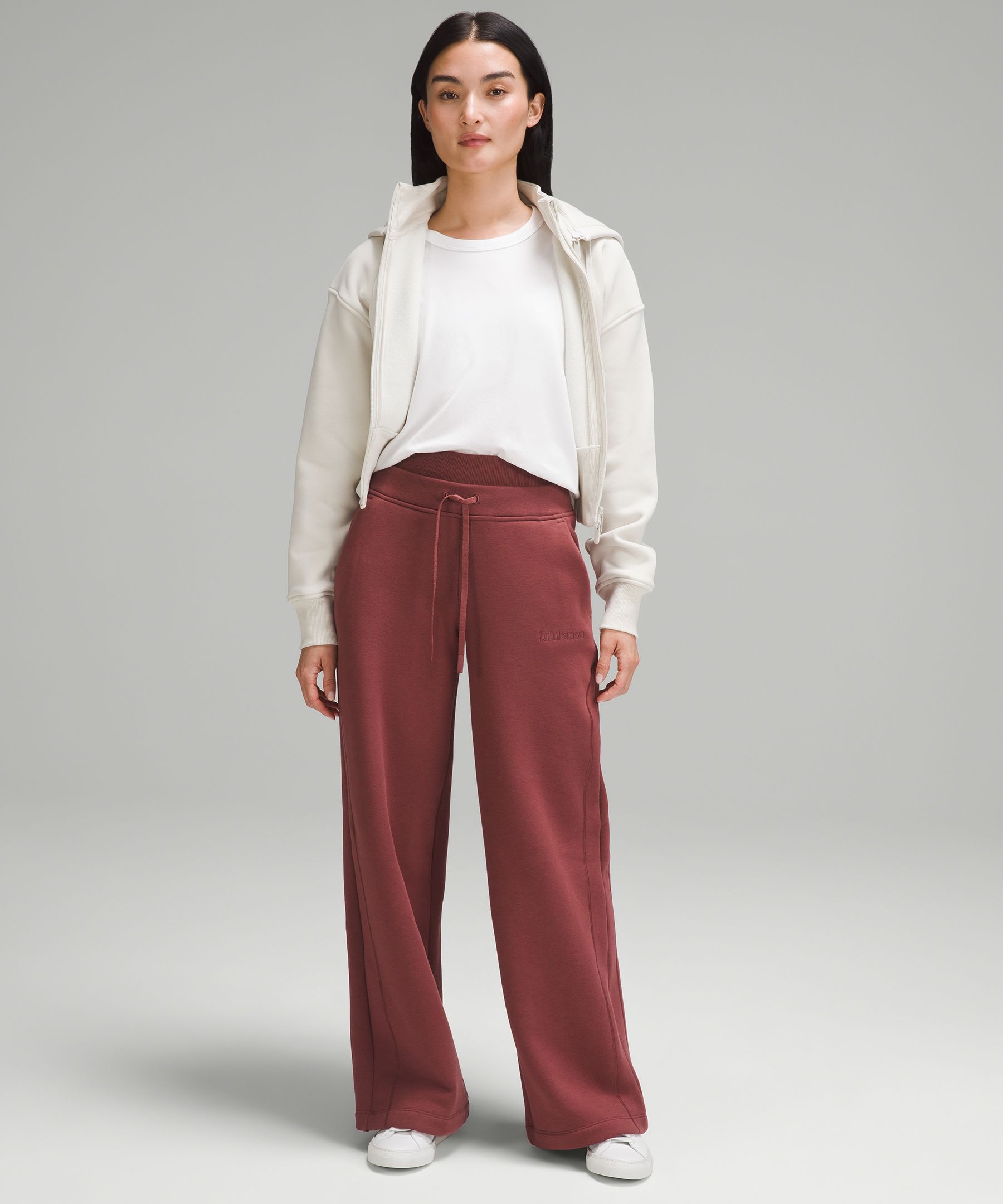 Plush Fleece High-Rise Double-Waisted Pants *Asia Fit