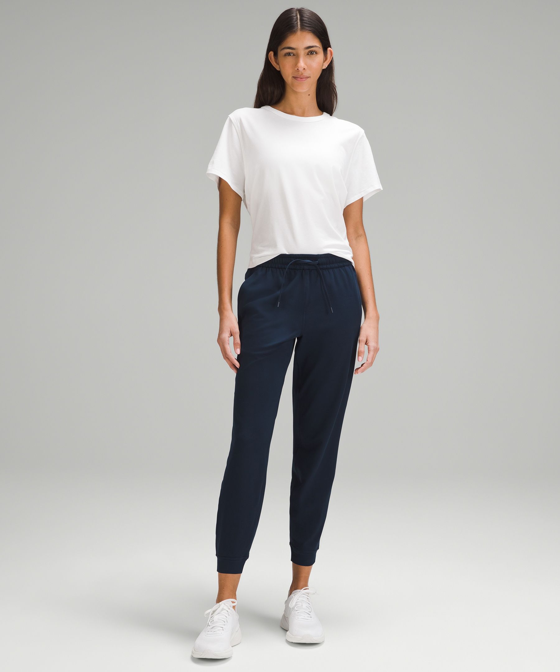 Soft Jersey Classic-Fit Mid-Rise Cropped Jogger, Women's Capris