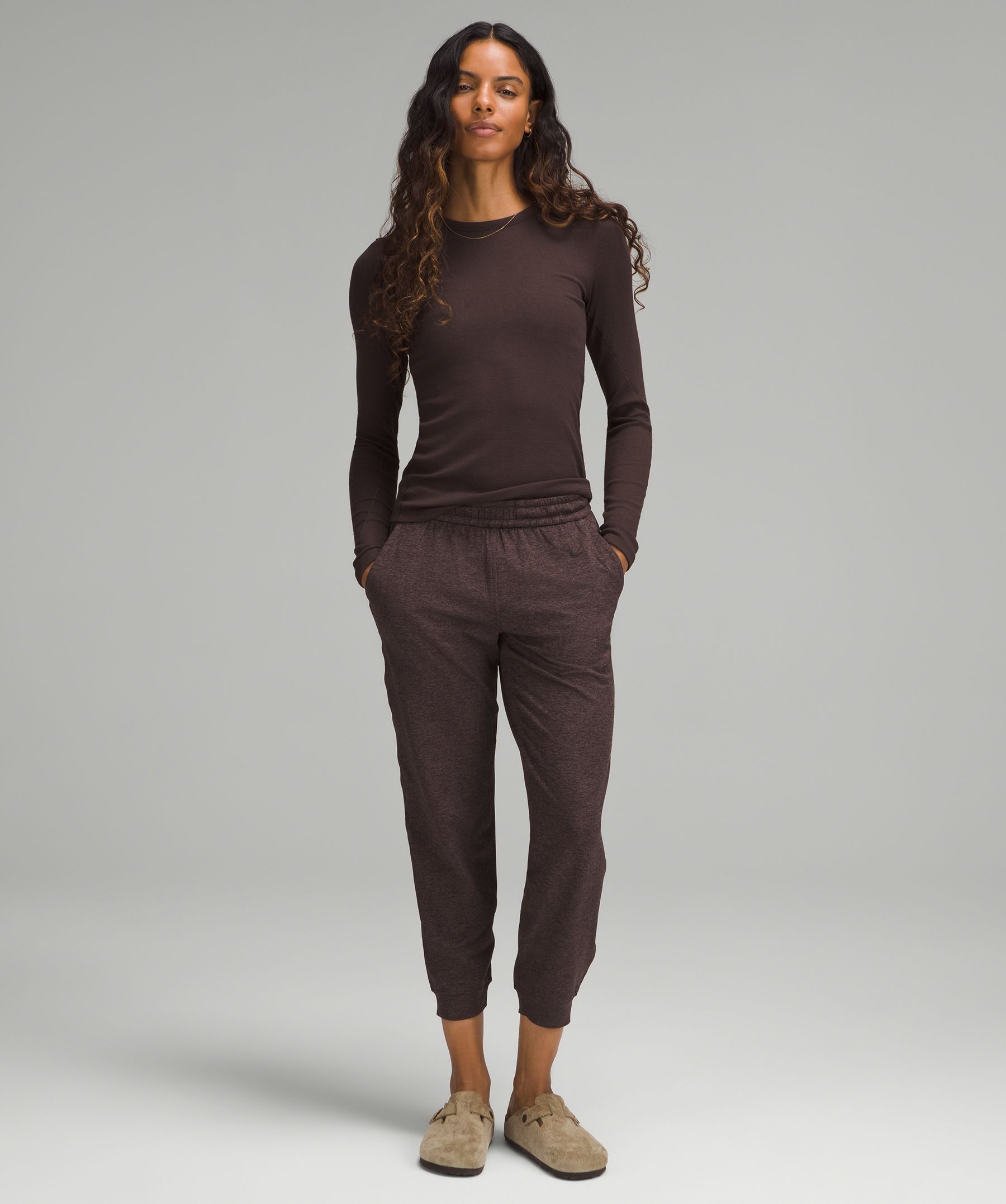 Lululemon athletica Soft Jersey Classic-Fit Mid-Rise Cropped Jogger, Women's Capris