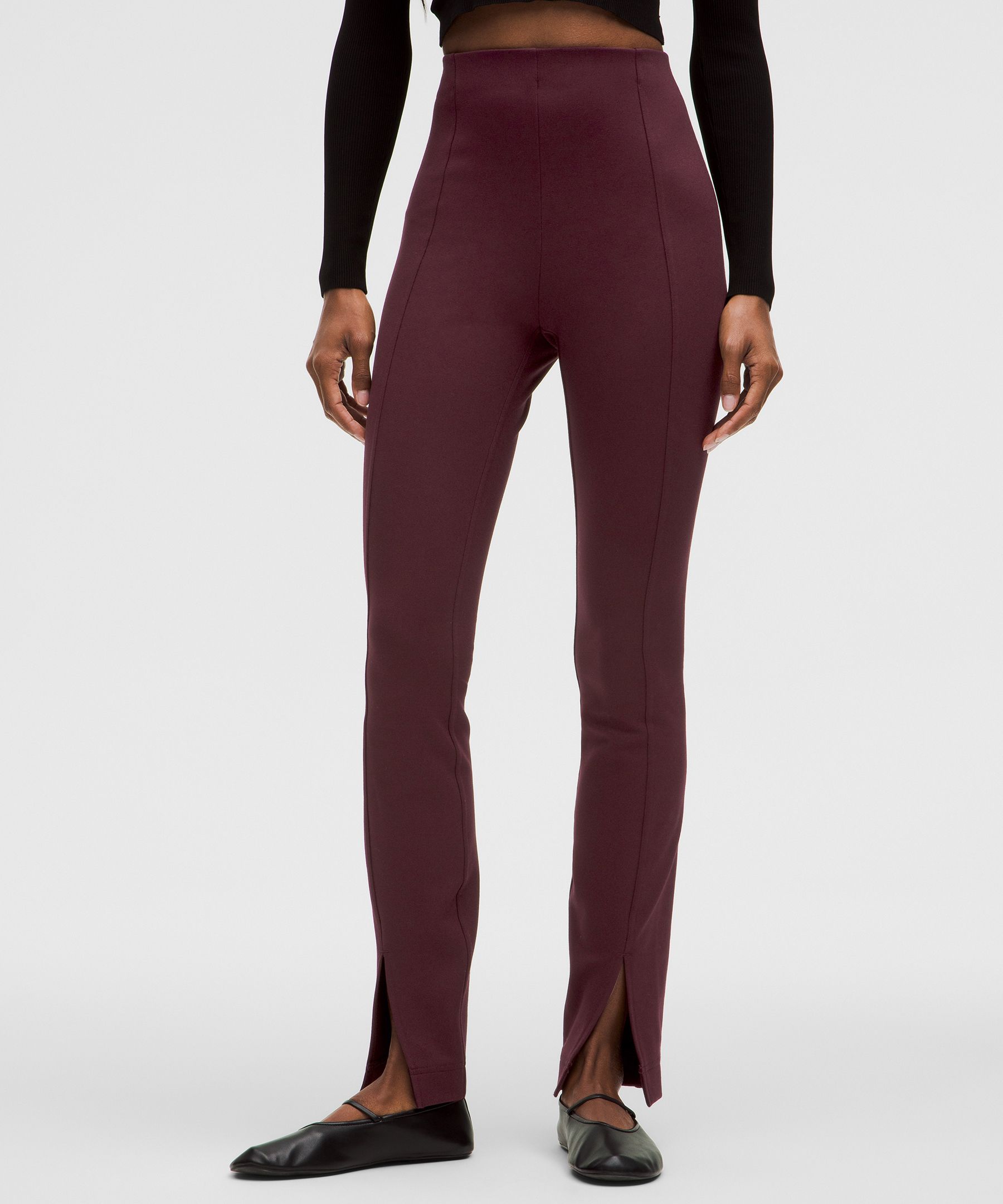 Stretch Knit High-Rise Pull-On Pant Regular