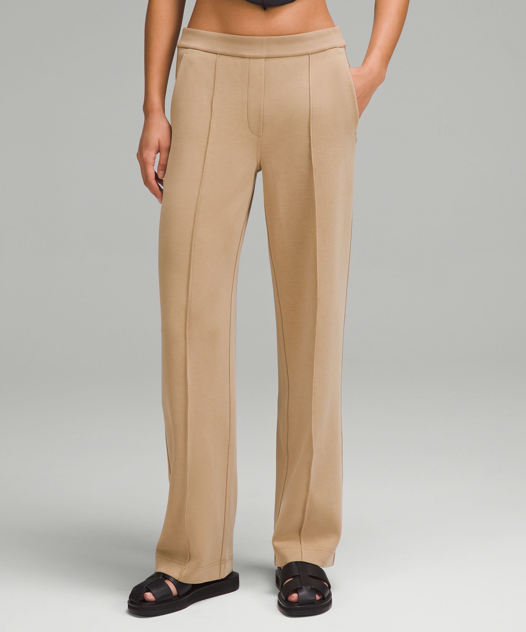 Softstreme Pintuck Mid-Rise Pant Regular - Brown,Neutral