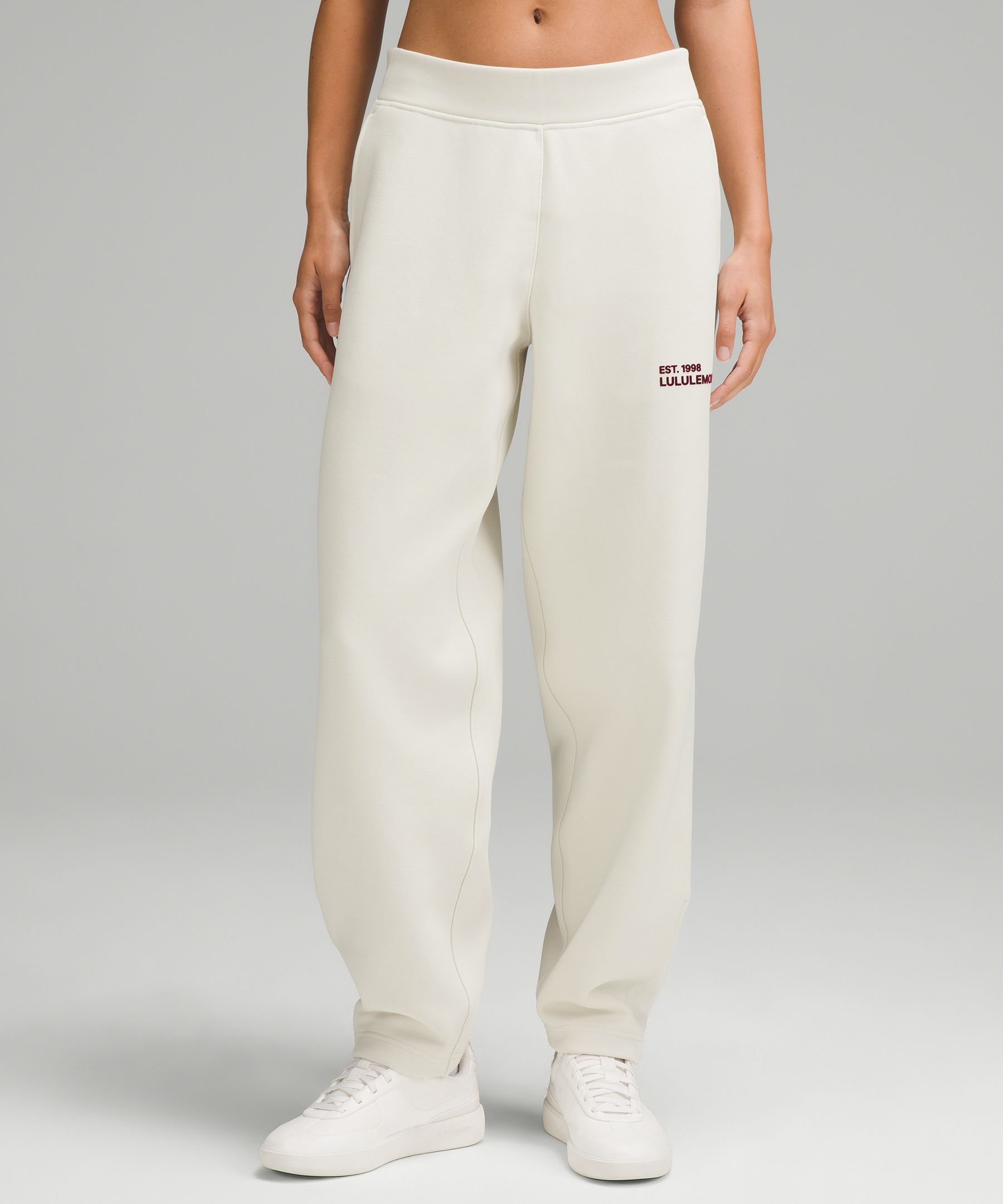 Heavyweight Fleece Sweatpant - White,Neutral