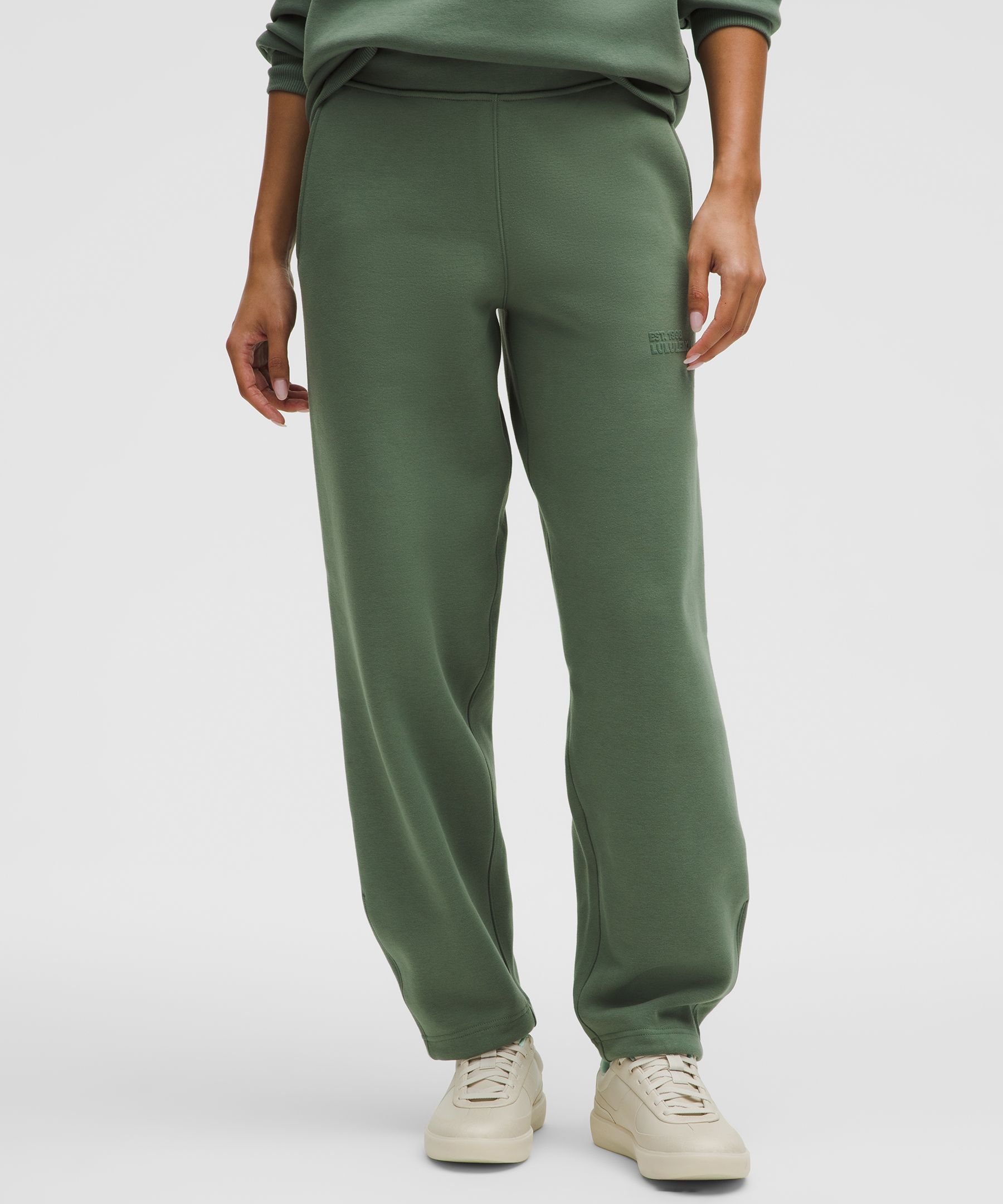 Heavyweight Fleece Sweatpant - Green,Pastel