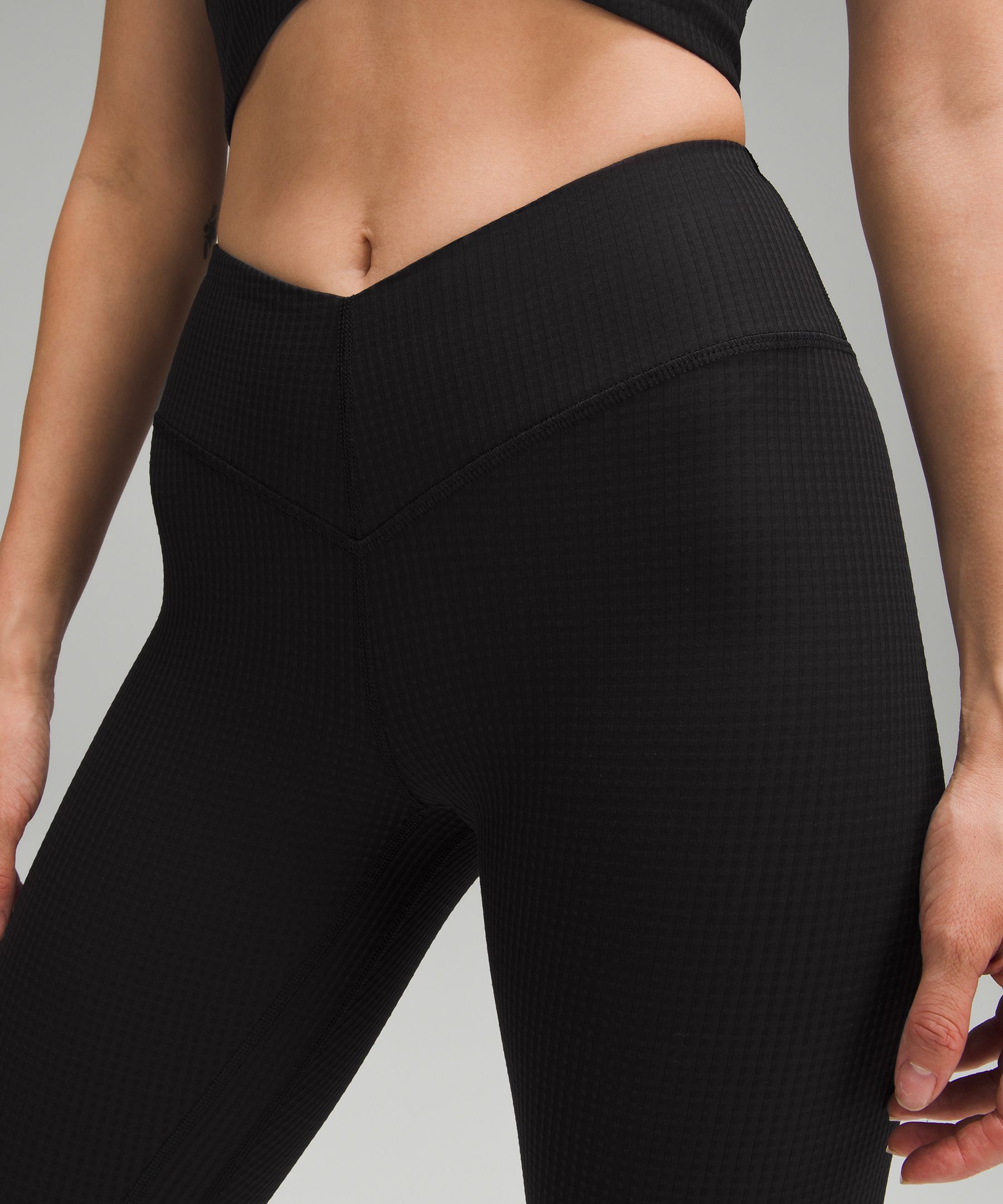 High-Rise Yoga Tight 24 *Grid Texture Asia Fit