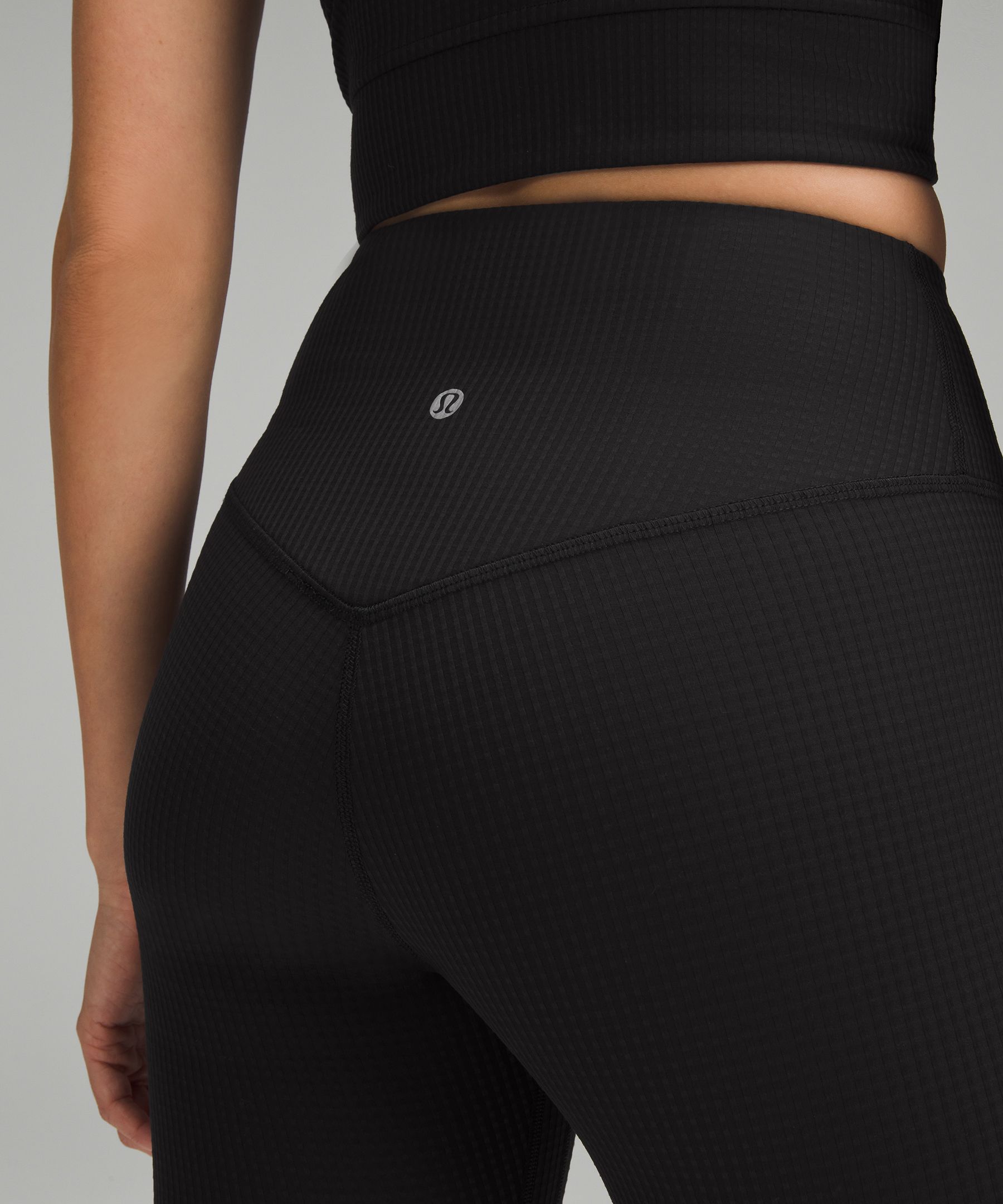 V-Waist Yoga Tight 24 *Grid Texture *Asia Fit