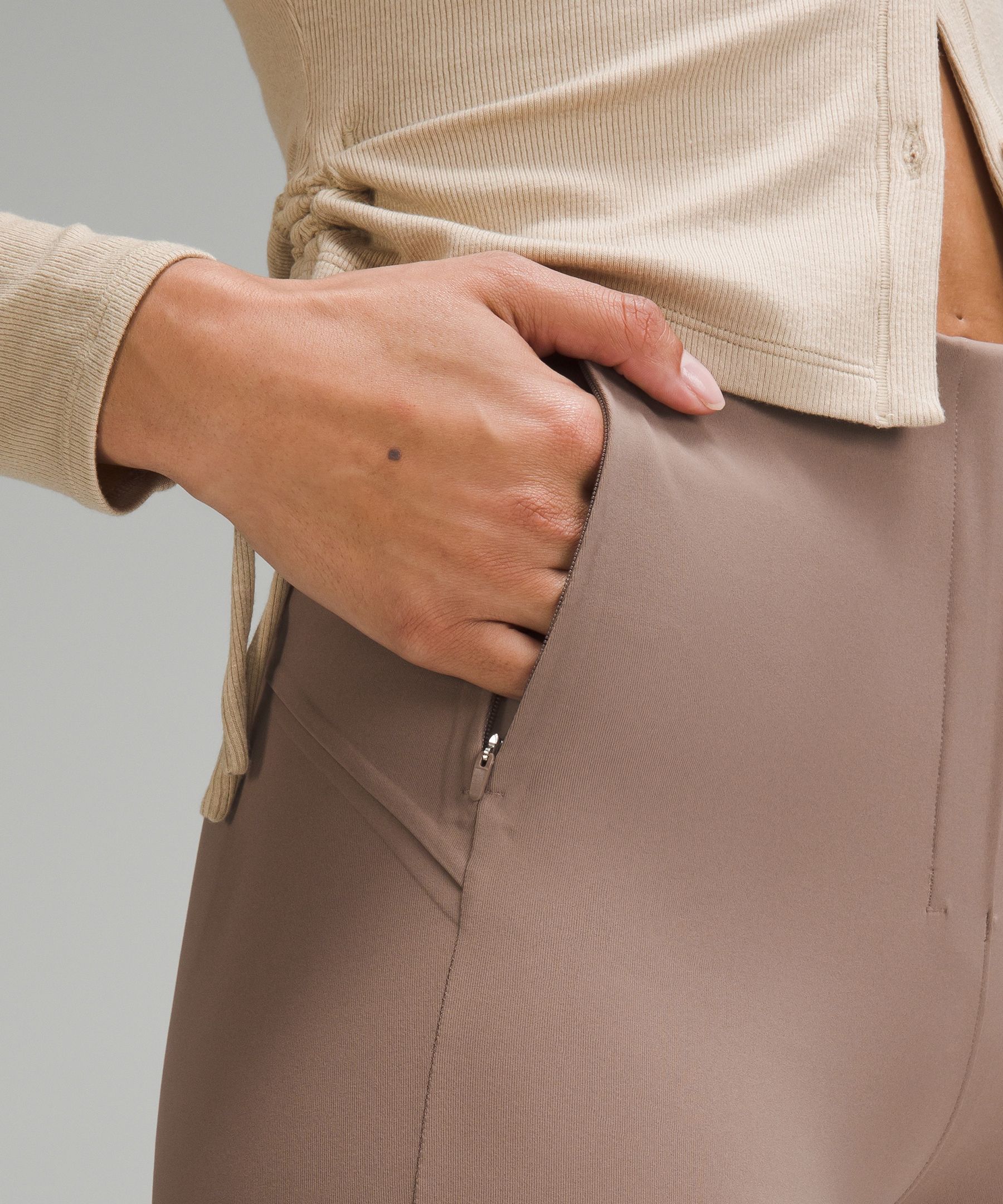 The @lululemon smooth fit pull on high rise pants are high on my