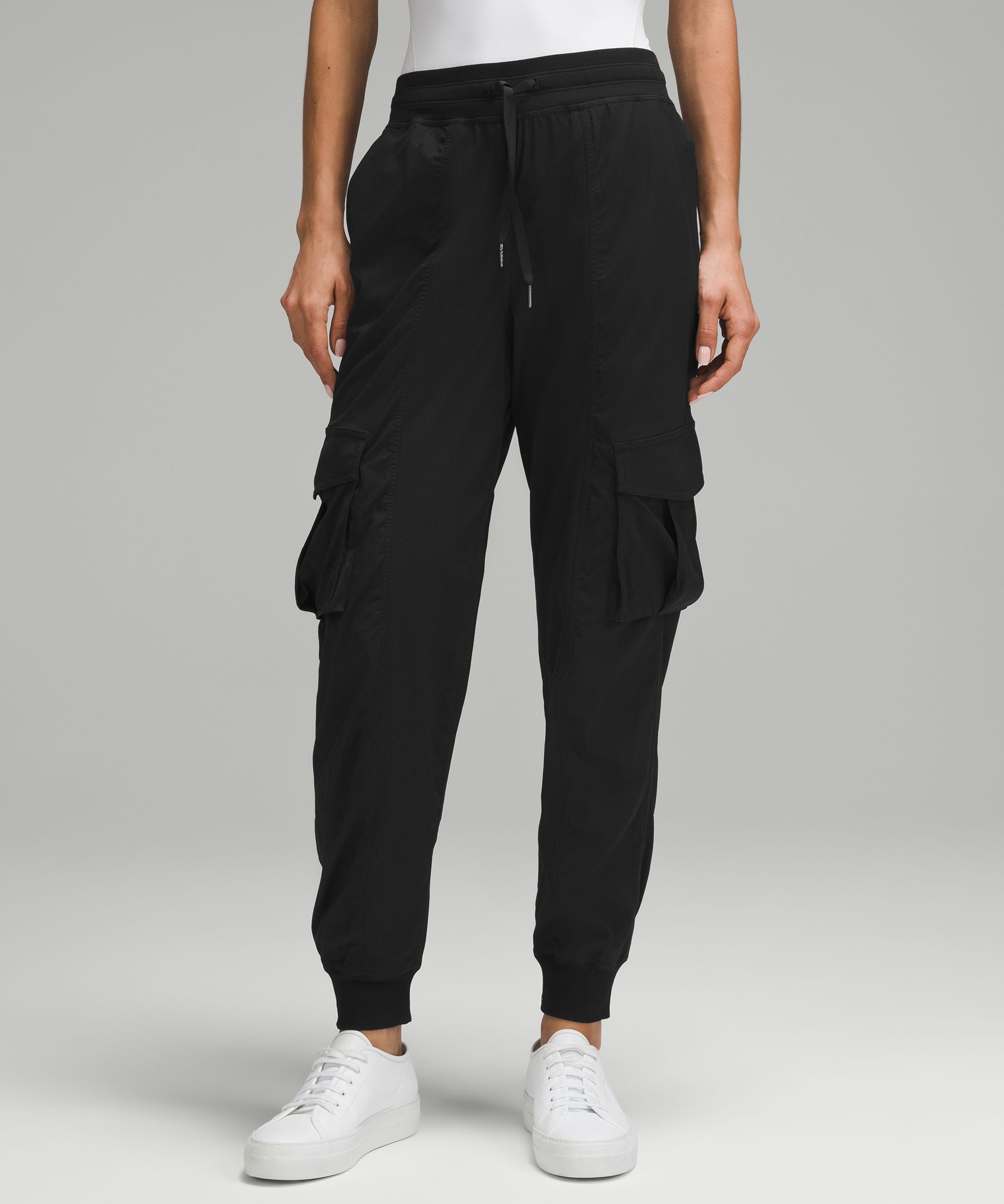 Lululemon Dance Studio Relaxed-fit Mid-rise Cargo Joggers In Black