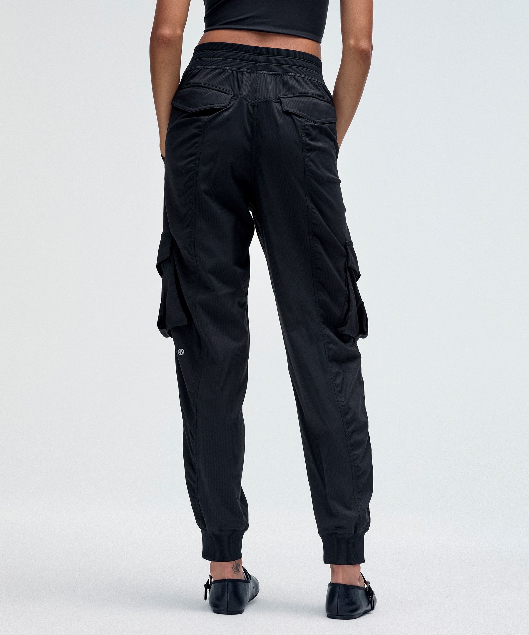 Women Cargo Joggers with Semi-Elasticated Waist