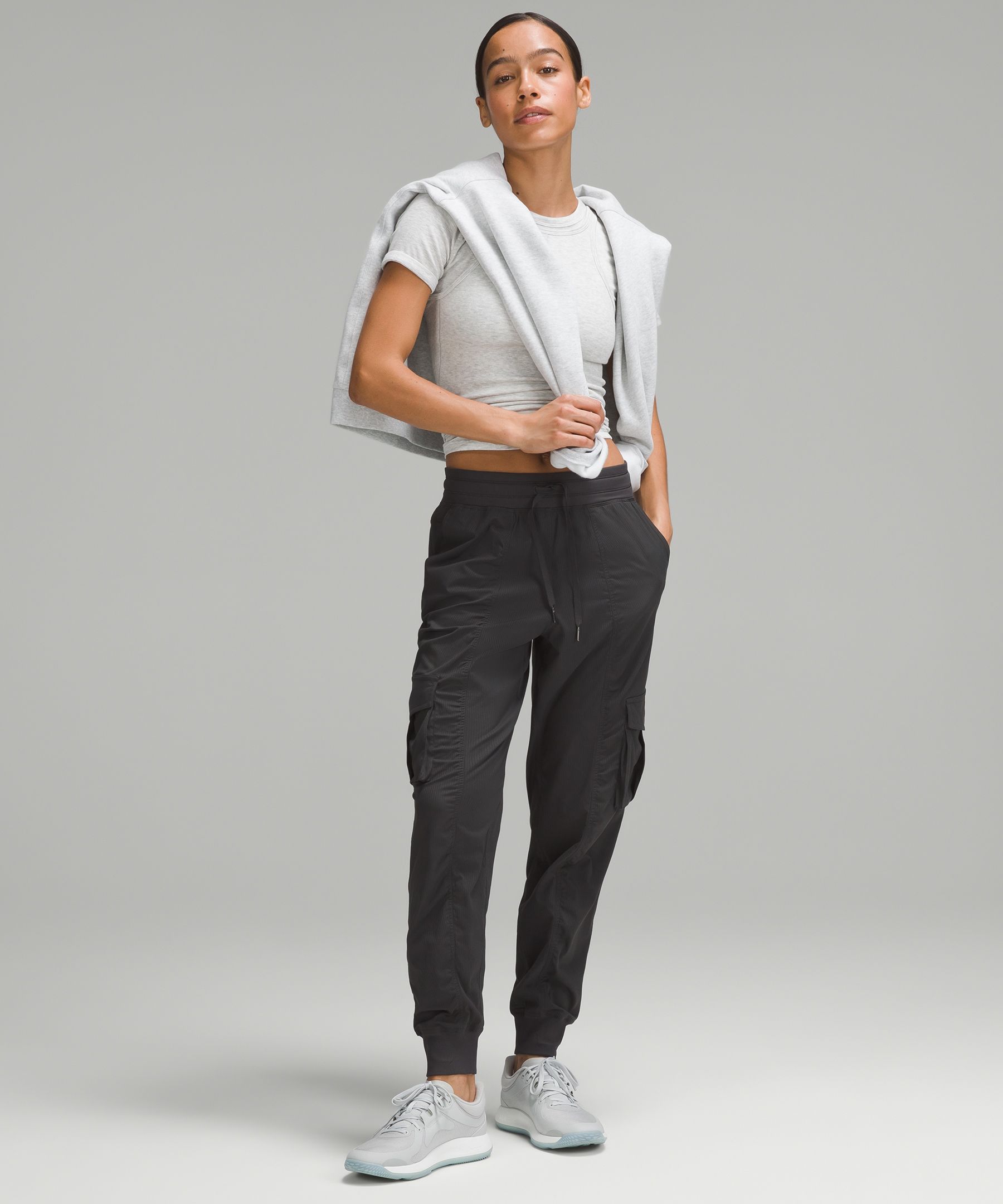 Dance Studio Relaxed-Fit Mid-Rise Cargo Jogger, Women's Pants