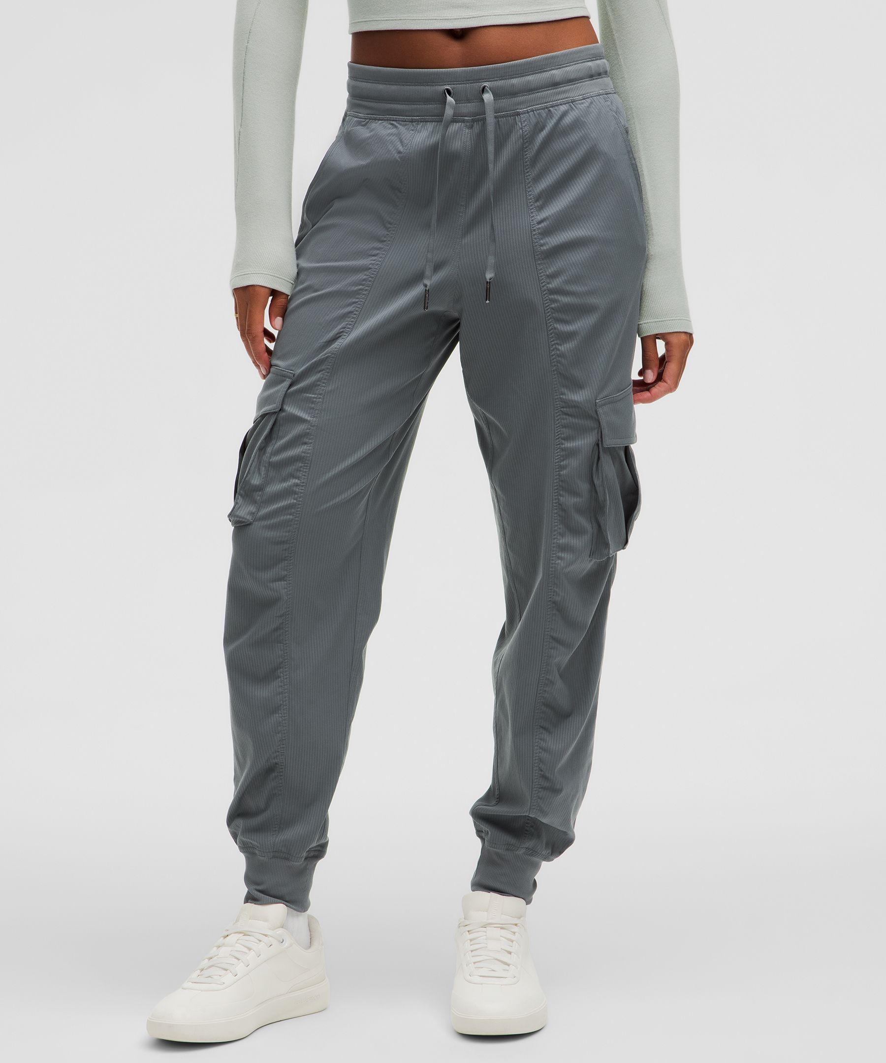 Dance Studio Relaxed-Fit Mid-Rise Cargo Jogger - Blue