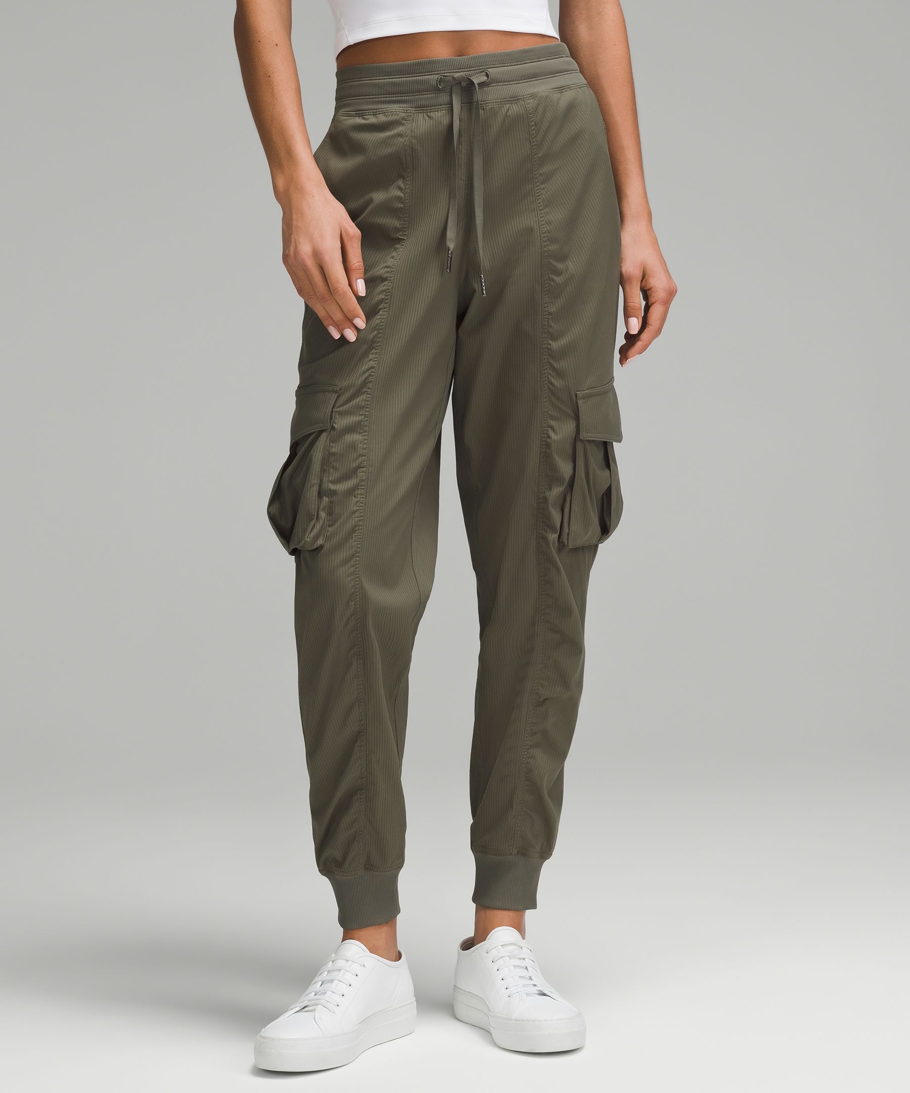 Dance Studio Relaxed-Fit Mid-Rise Cargo Jogger, Women's Pants