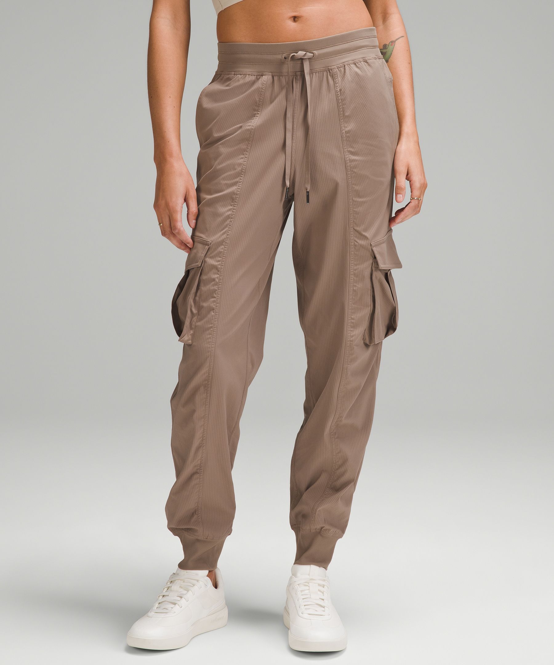 Dance Studio Relaxed-Fit Mid-Rise Cargo Jogger, Women's Pants