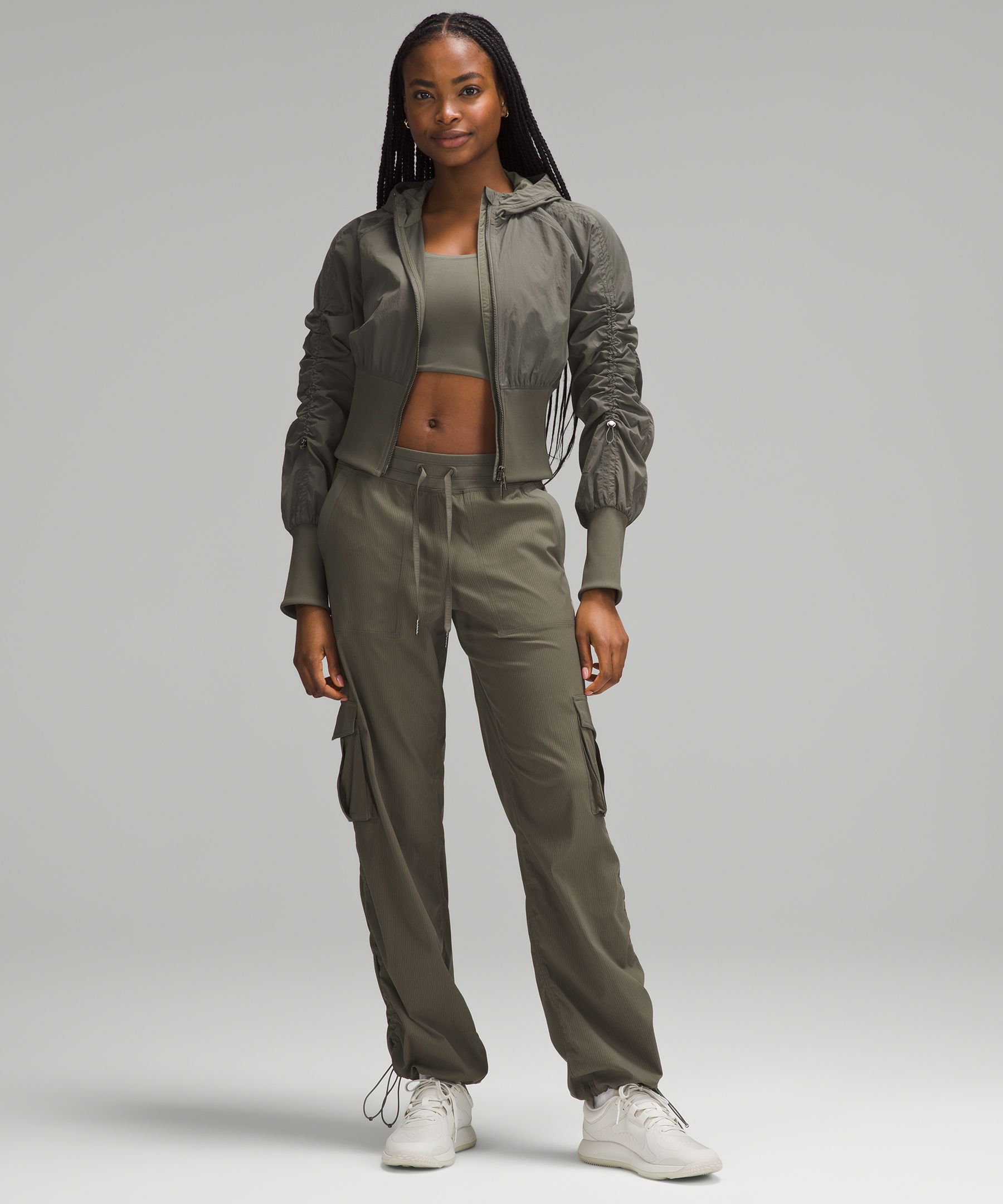 Dance Studio Relaxed-Fit Mid-Rise Cargo Pant, Women's Pants