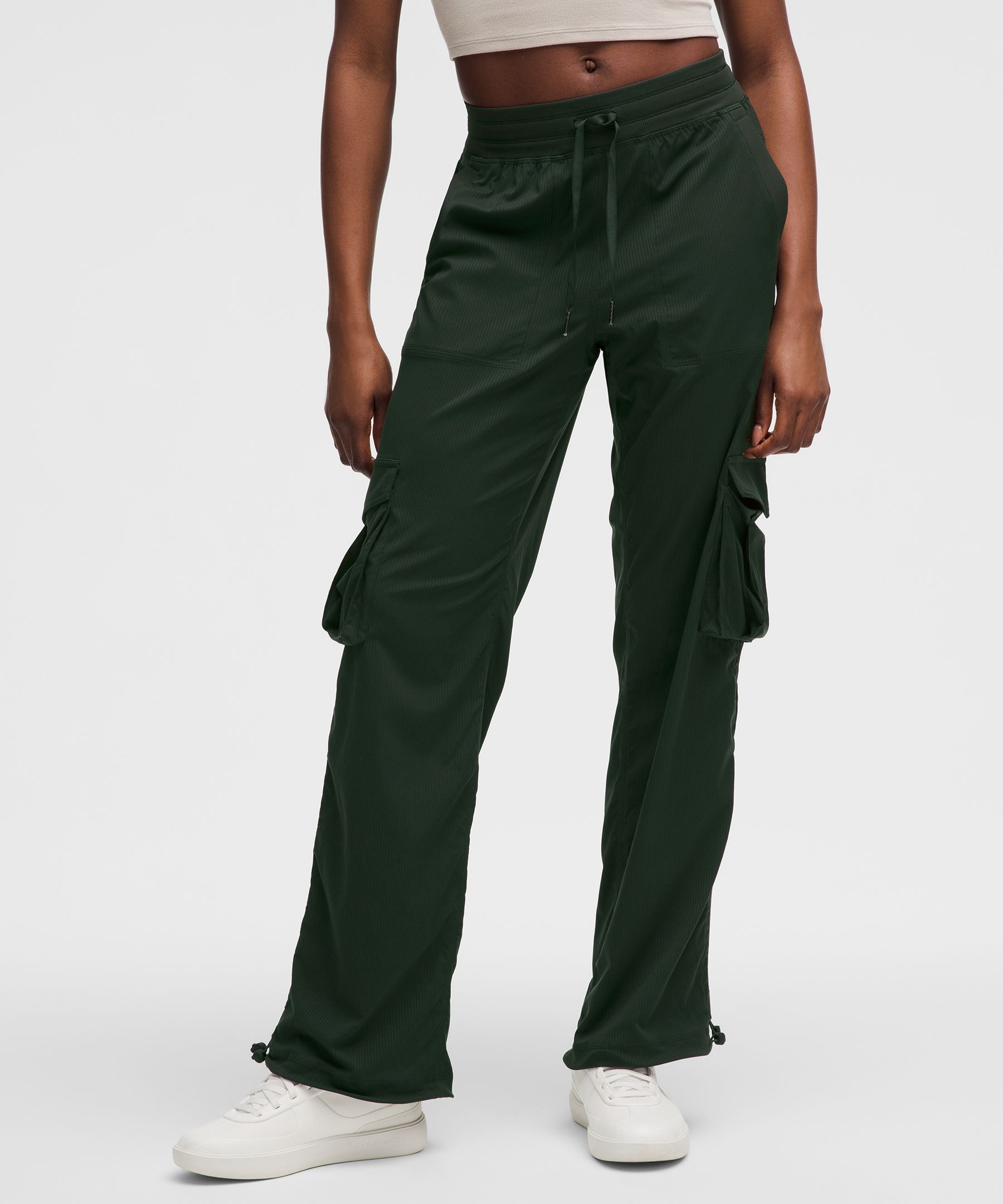 Dance Studio Relaxed-Fit Mid-Rise Cargo Pant - Green