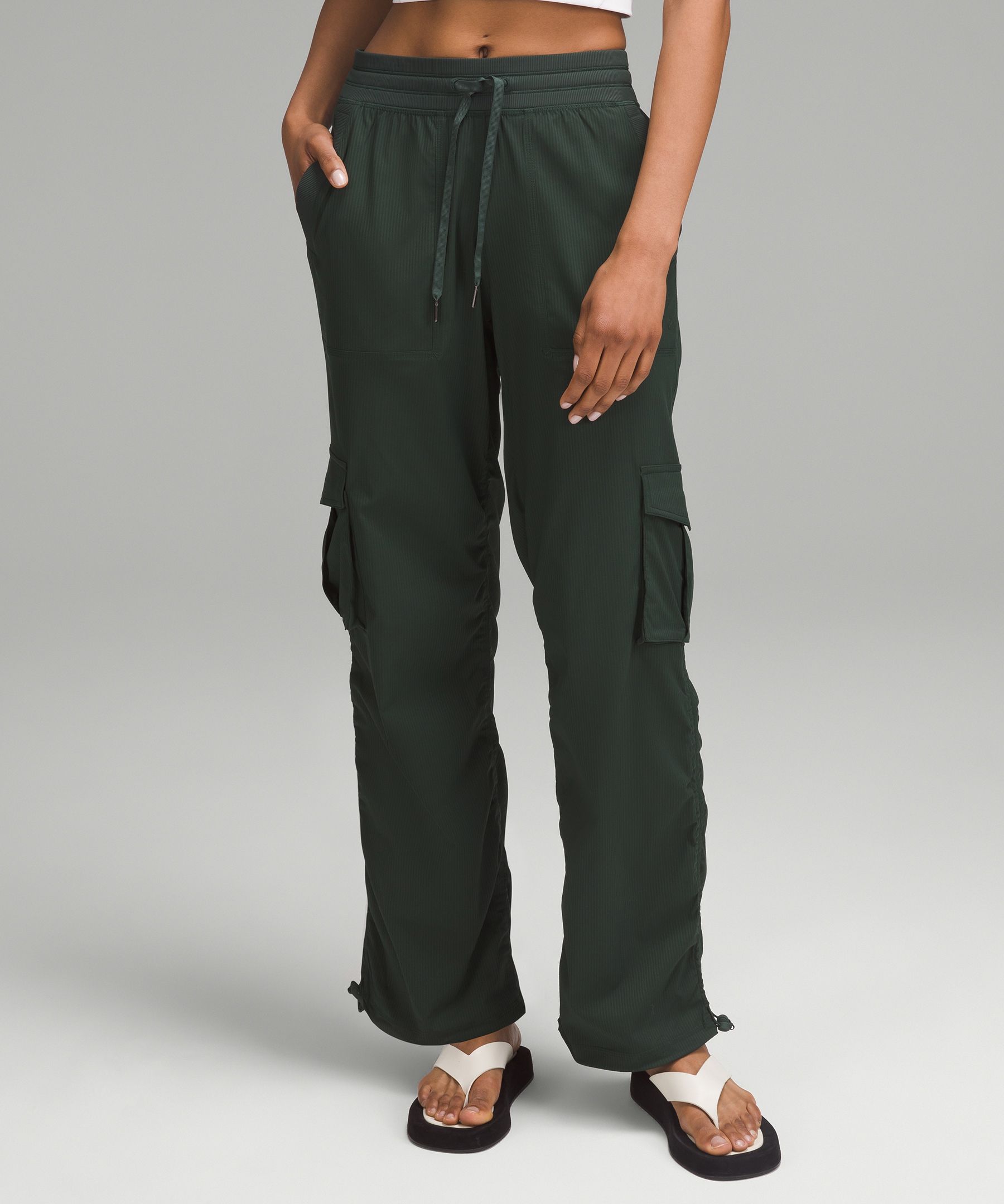 Dance studio relaxed fit mid rise cargo pant