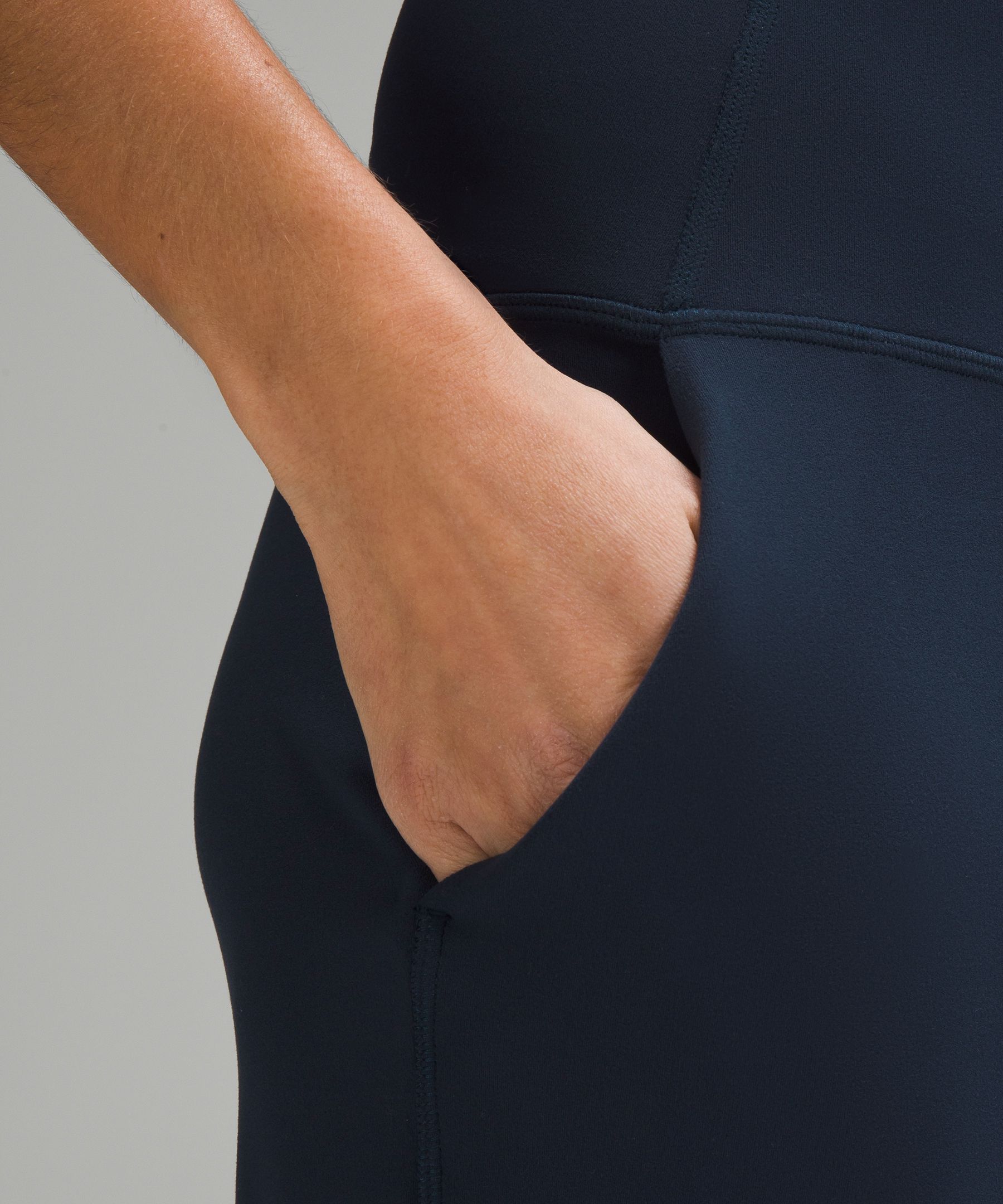 lululemon ALIGN™ HIGH-RISE WIDE-LEG CROPPED 58CM - Trousers - true  navy/dark blue - Zalando.de