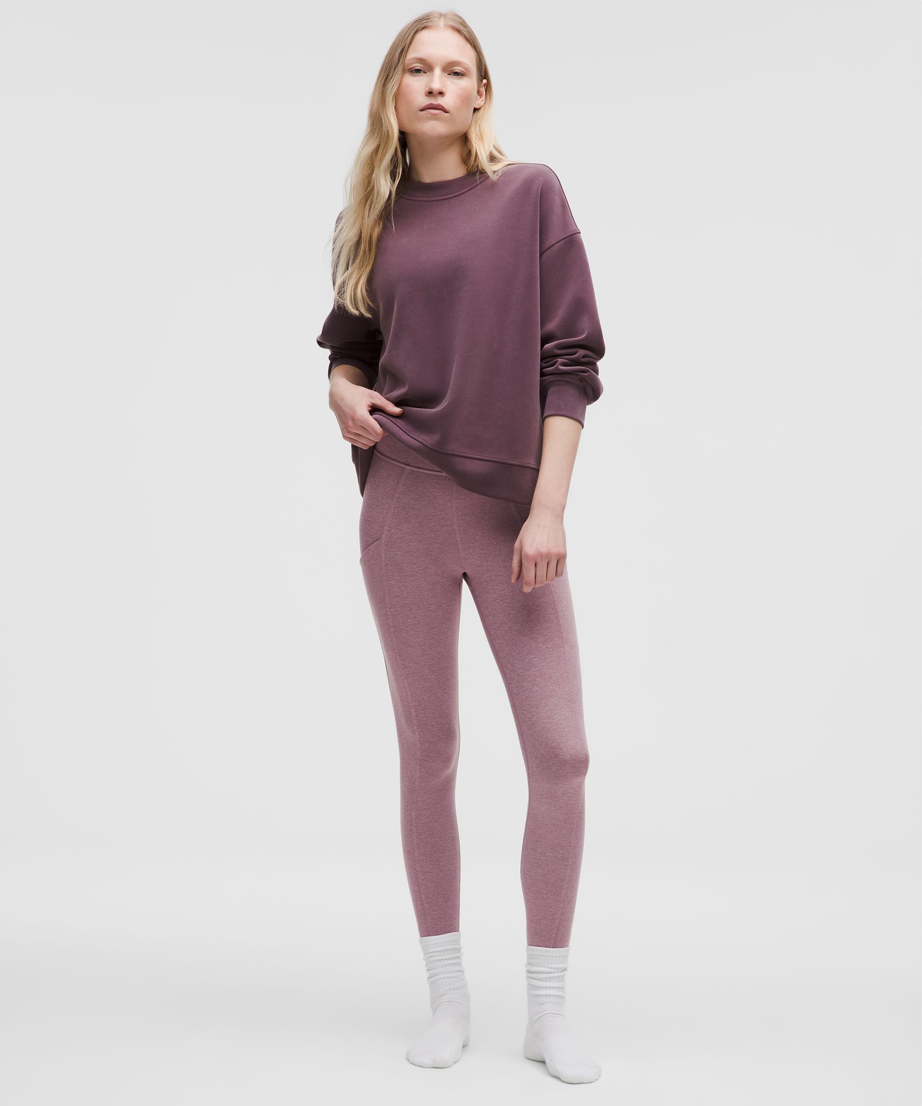 LULULEMON SOFTY SUEDEY HIGH-RISE LEGGINGS 28"