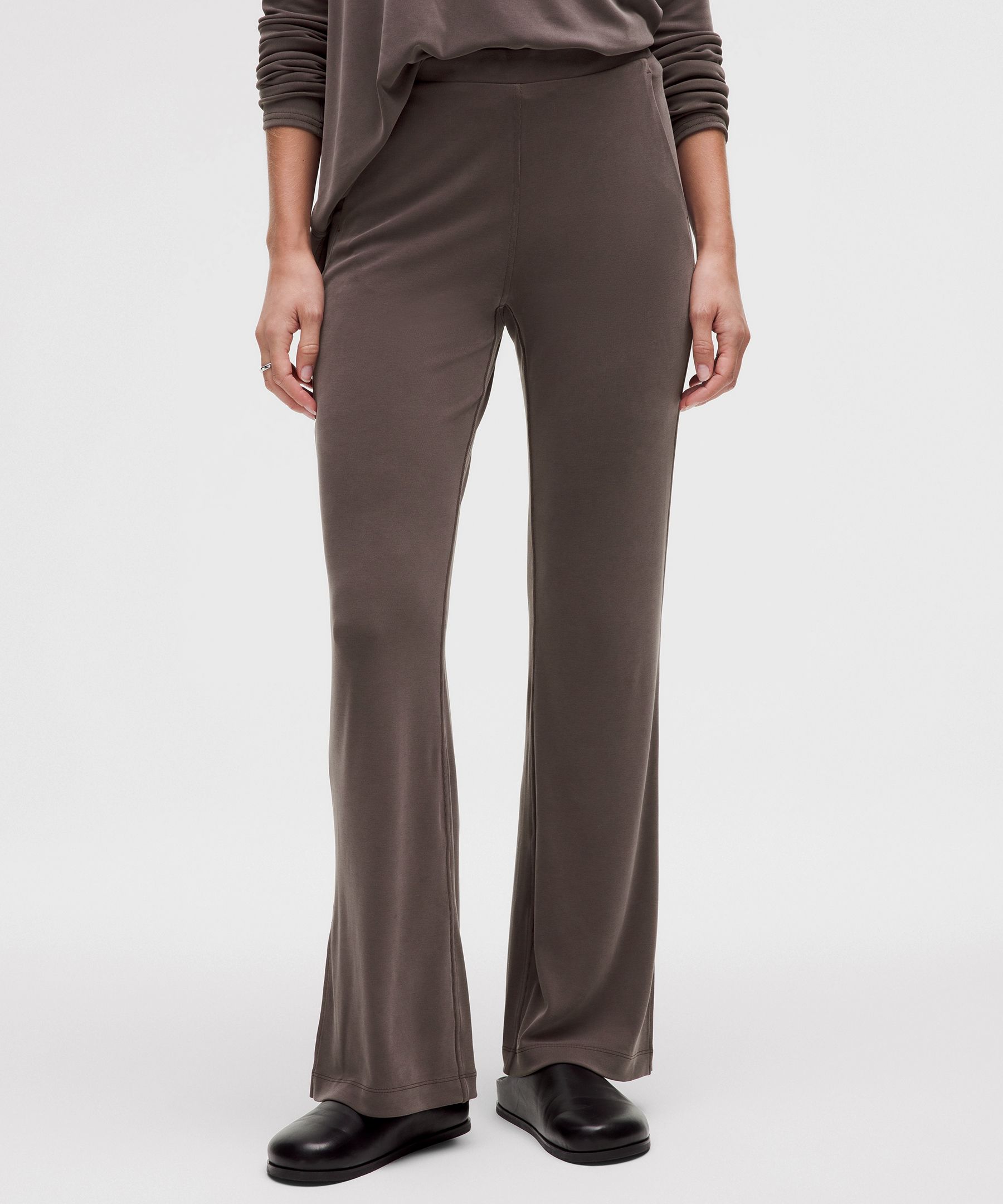 Drapey Softstreme Flared Pant - Brown,Neutral