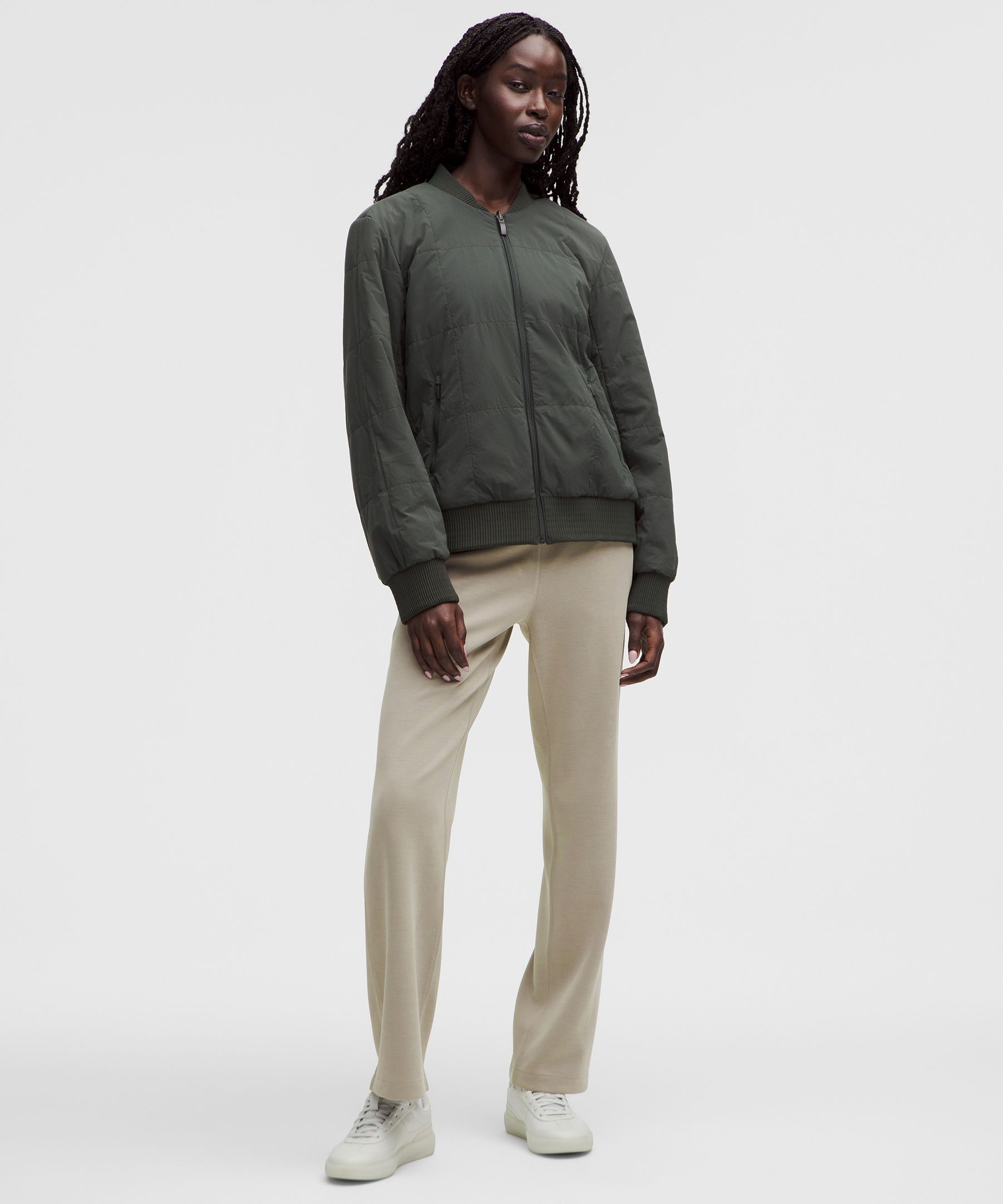 Lululemon Softstreme High-rise Straight-leg Pant In Nude