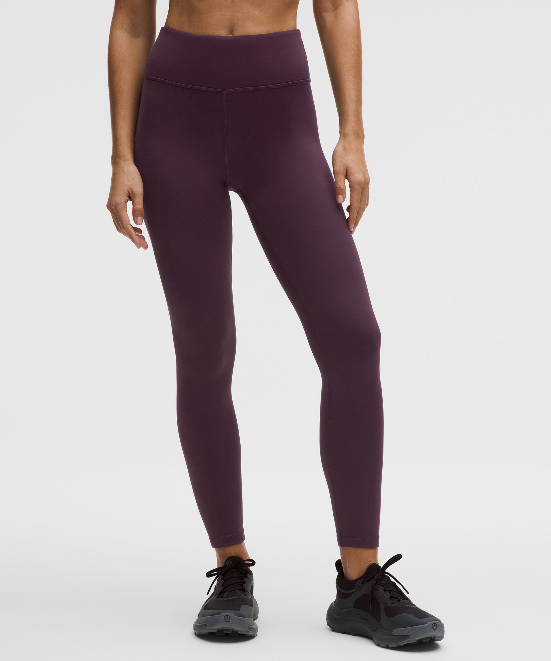 Lululemon Thermal High-rise Running Tight 25" In Brown