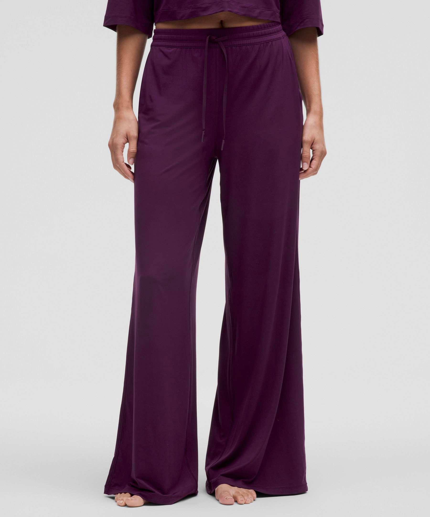 Modal High-Rise Wide-Leg Lounge Pant