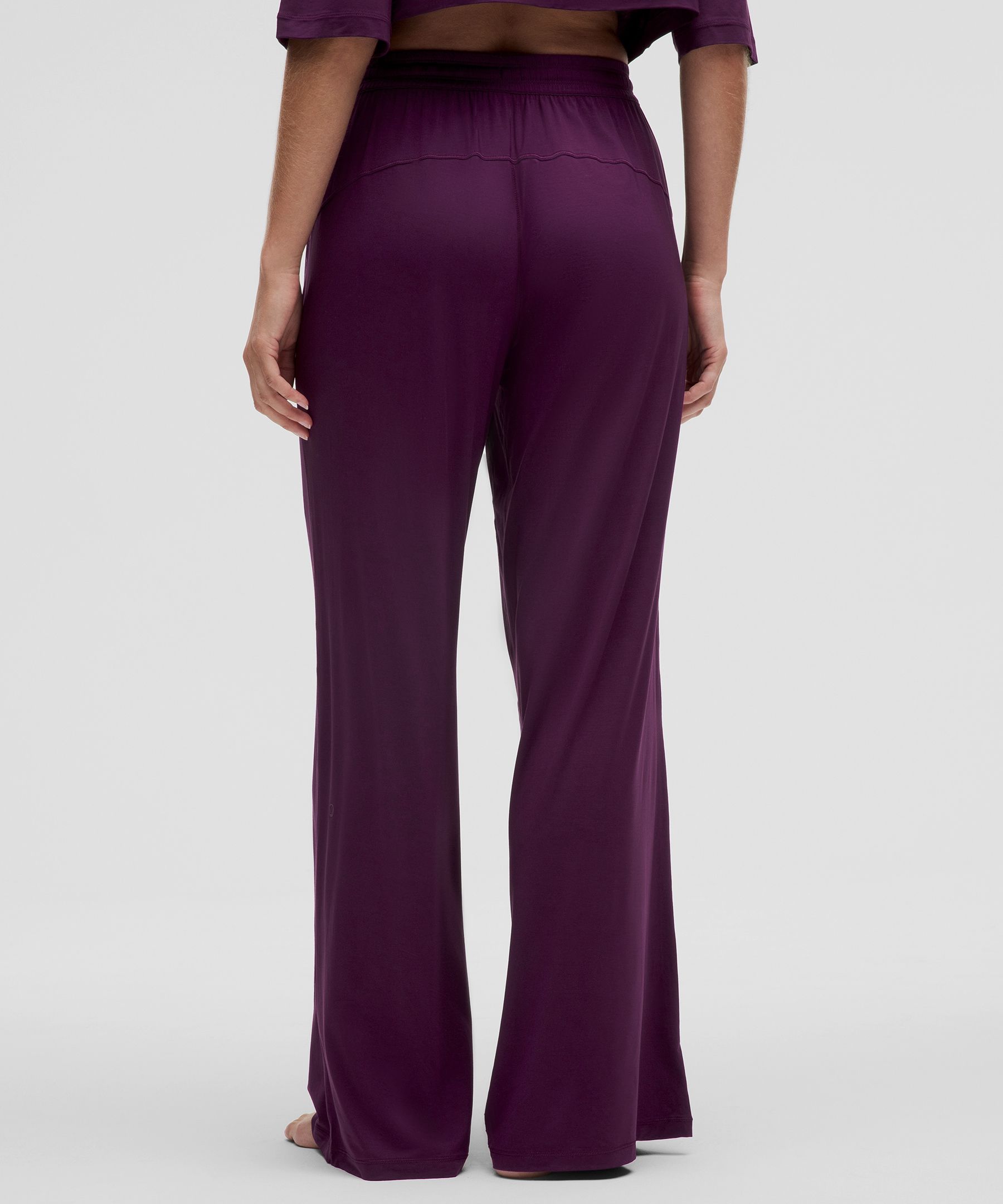 lululemon Women s Modal High Rise Wide Leg Lounge Pant Size 2 Purple