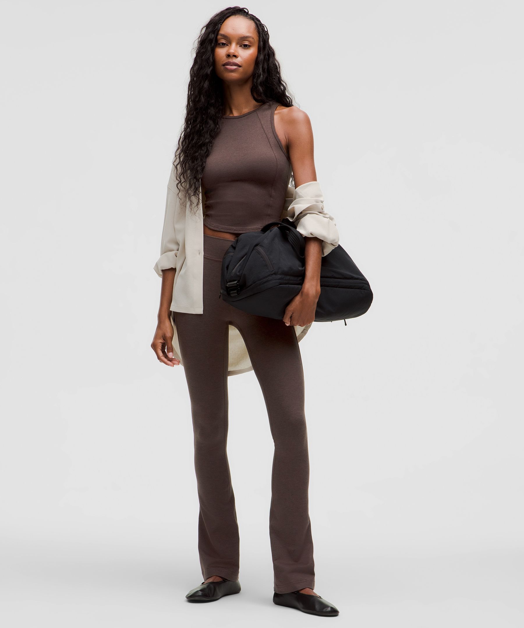 LULULEMON SOFTY SUEDEY SPLIT-HEM HIGH-RISE MINI-FLARE PANT REGULAR 