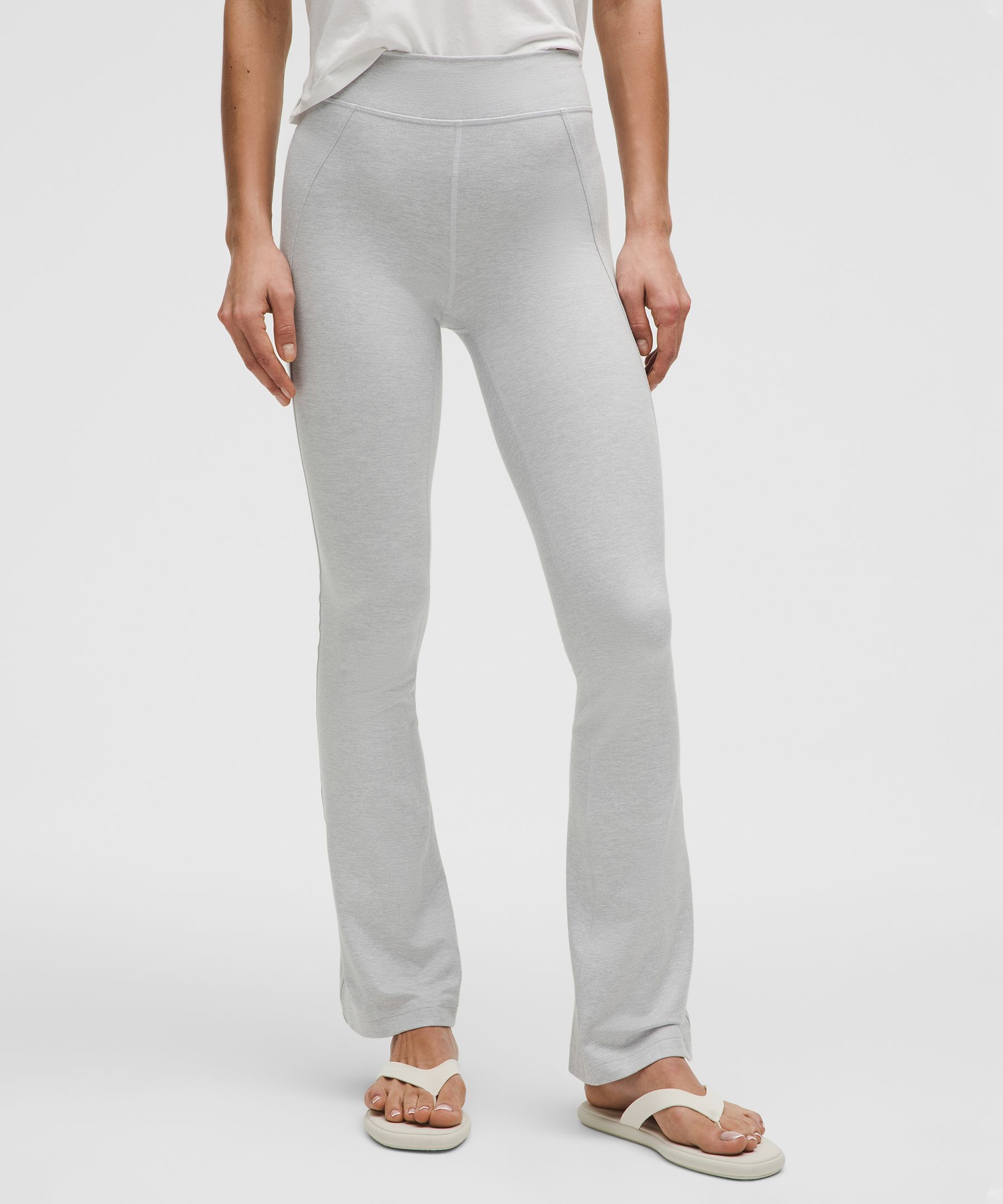 Softy Suedey Split-Hem High-Rise Mini-Flare Pant *Regular