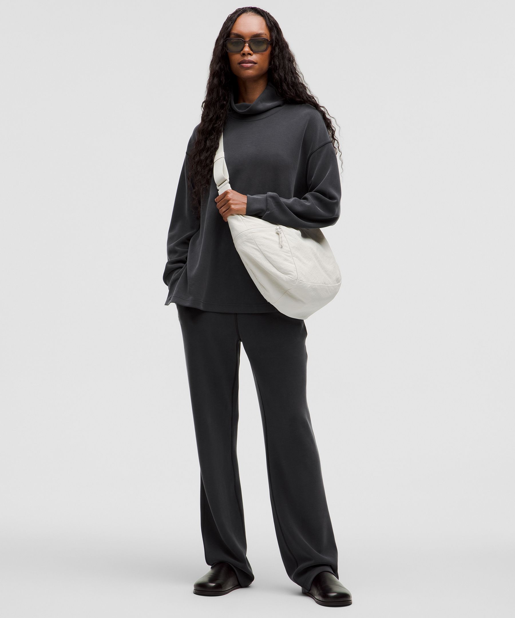 Lululemon Softstreme High-rise Straight-leg Pant In Black