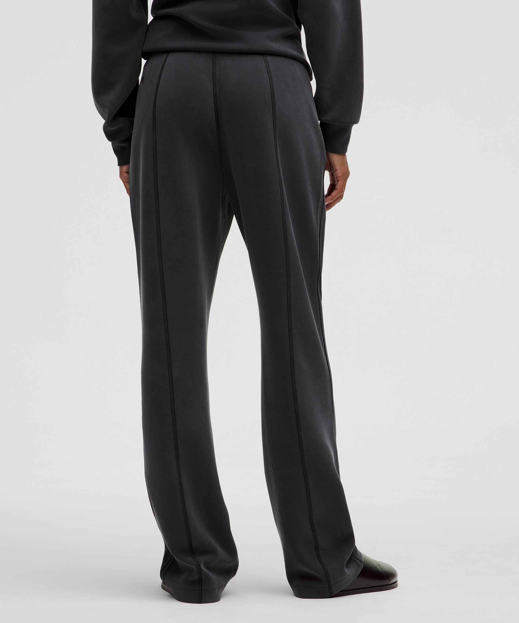 Lululemon Softstreme High-rise Straight-leg Pant In Black