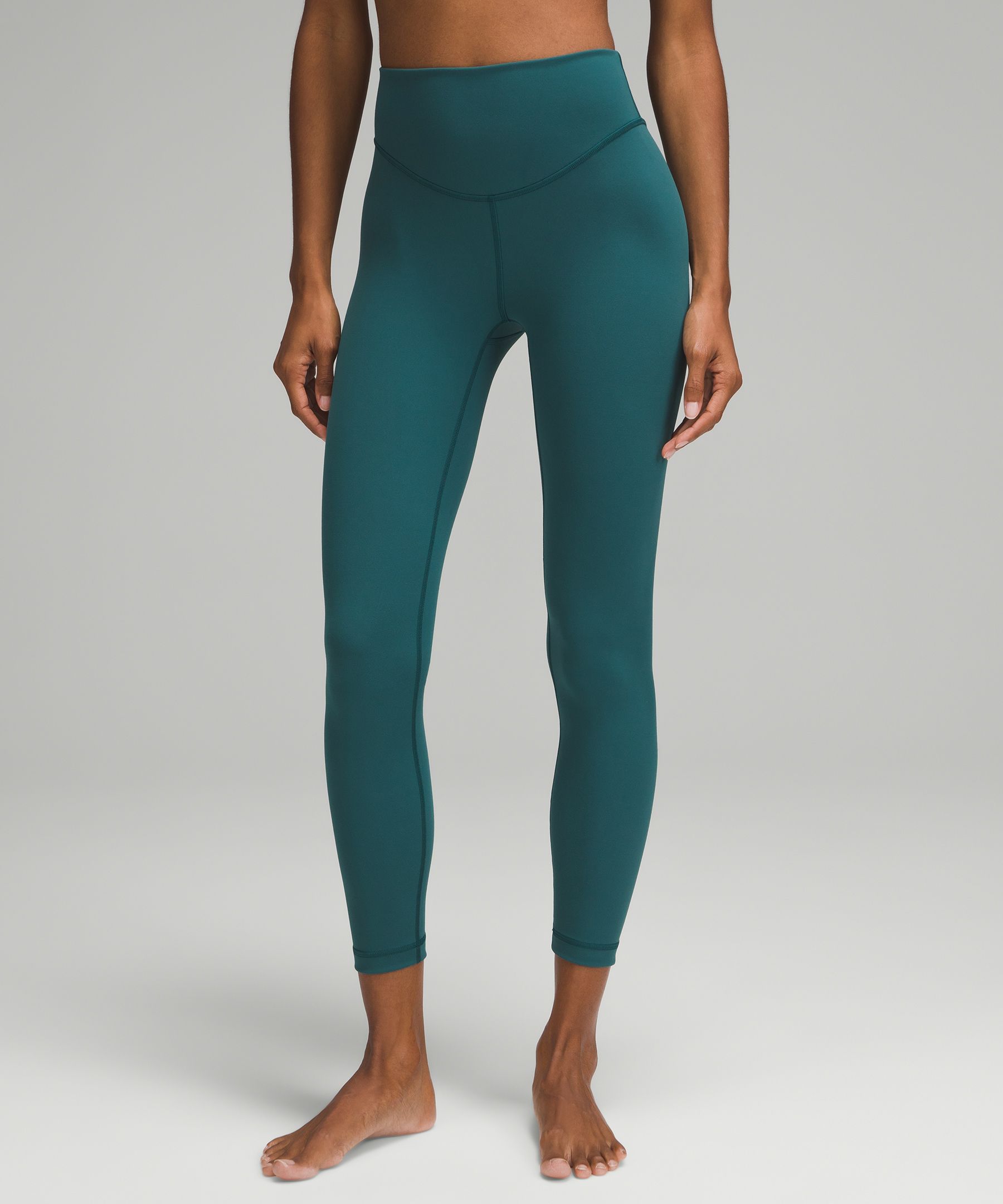 lululemon Women s Wunder Under Everlux High Rise Tight 25 Size 12 Green