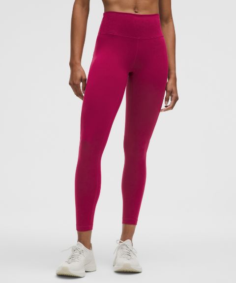 Lululemon Wunder Train Mesh Panel High-Rise Tight 25"