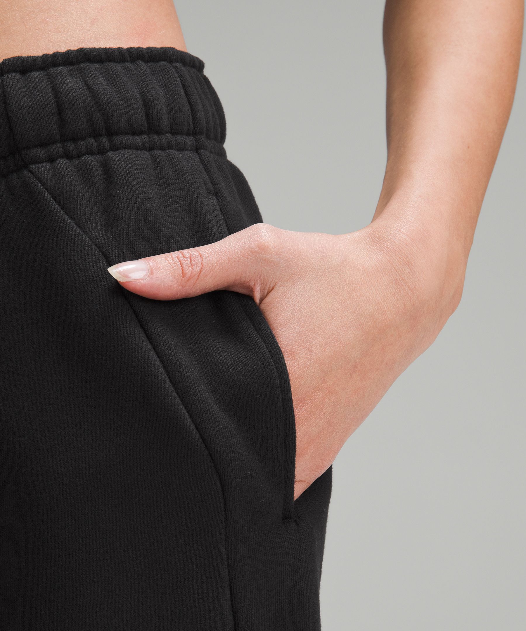 Lululemon Scuba Mid-rise Wide-leg Pants Velvet Cord - Black