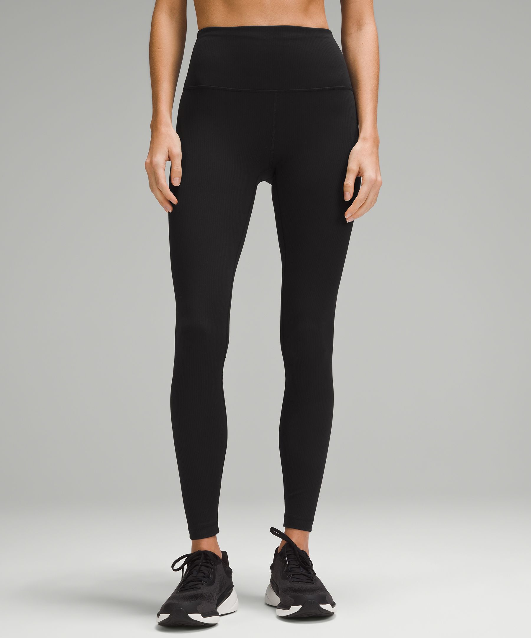 Wunder Train High-Rise Ribbed Tight 28" | Women's Leggings/Tights