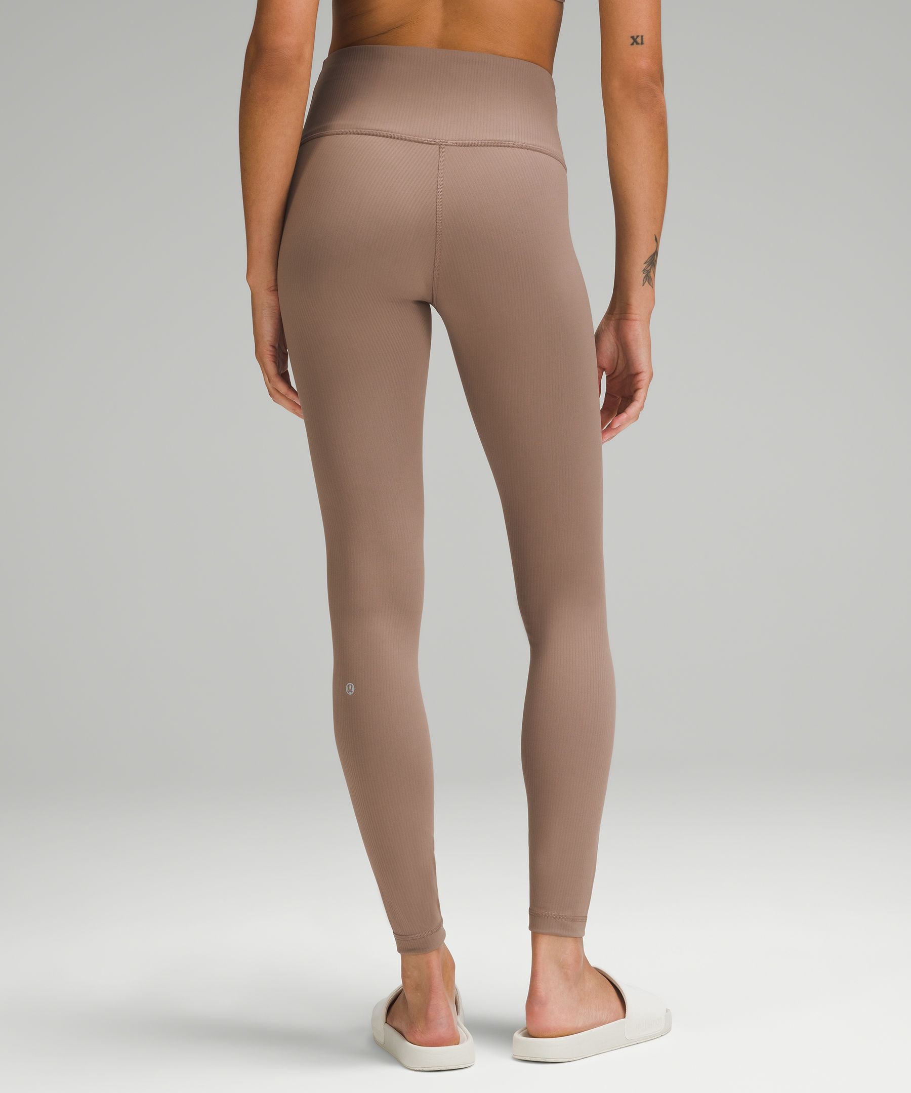 Shop Lululemon Wunder Train High-rise Ribbed Leggings 28"