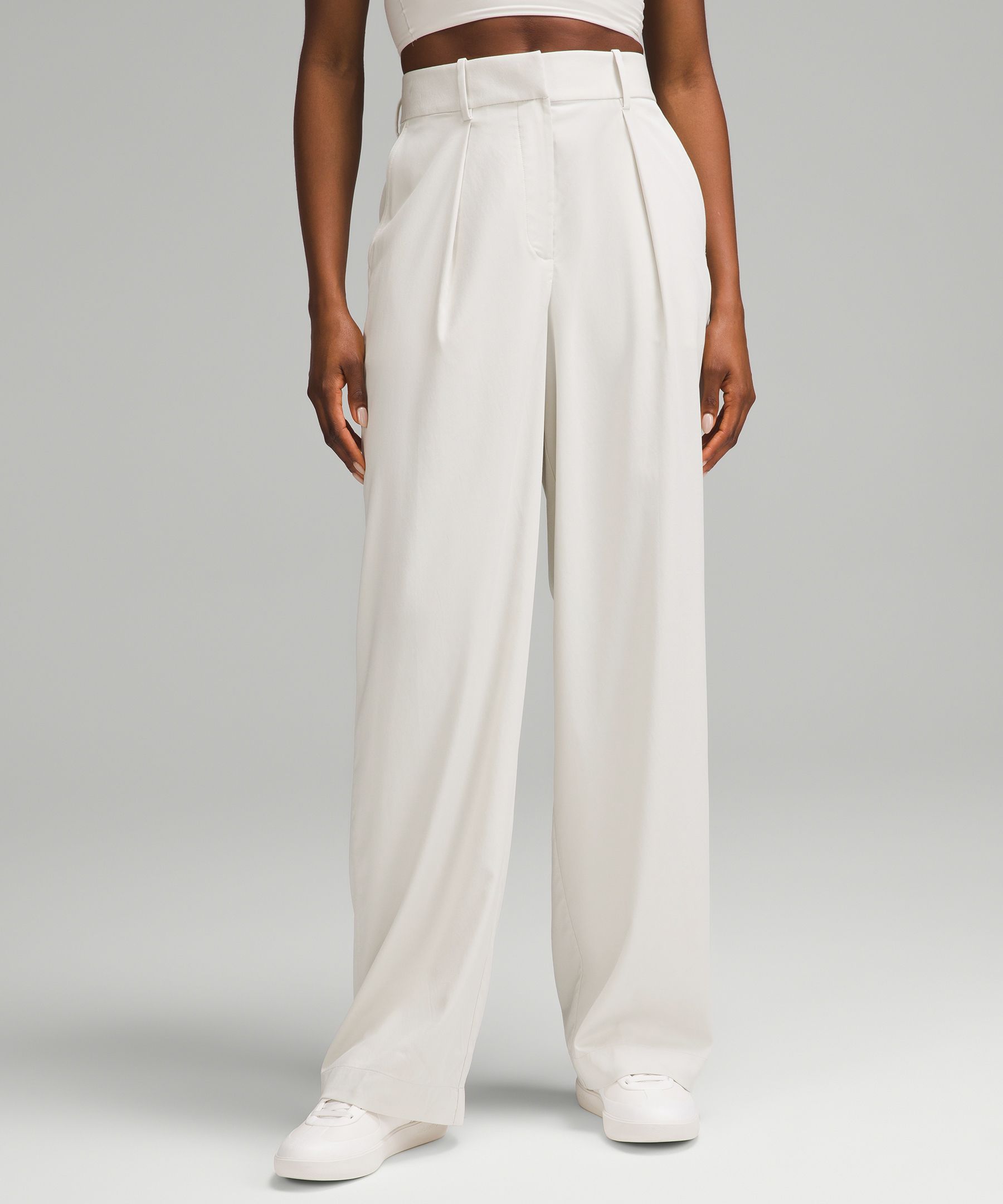 Pleat-Front High-Rise Trouser 