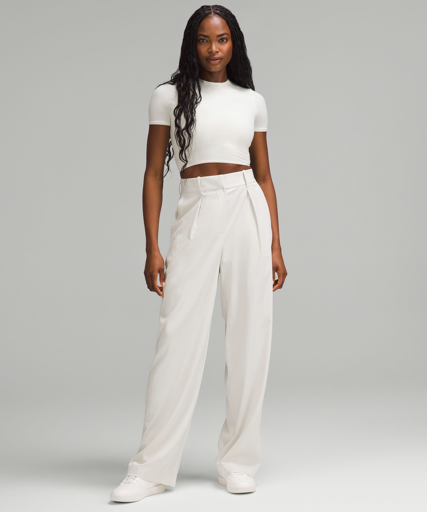 Pleat-Front High-Rise Trouser 