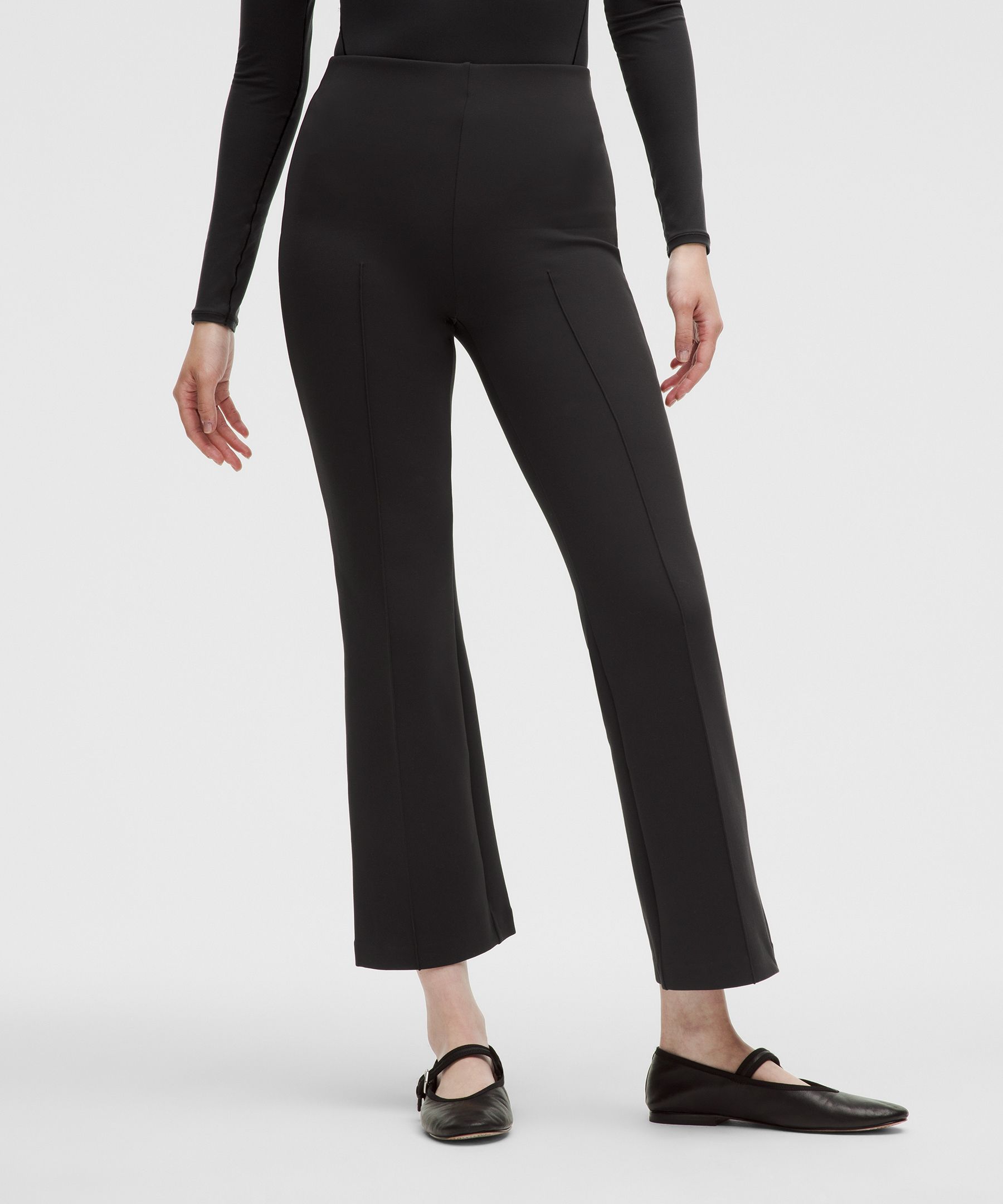 Stretch Spacer High-Rise Pant - Black,Neutral